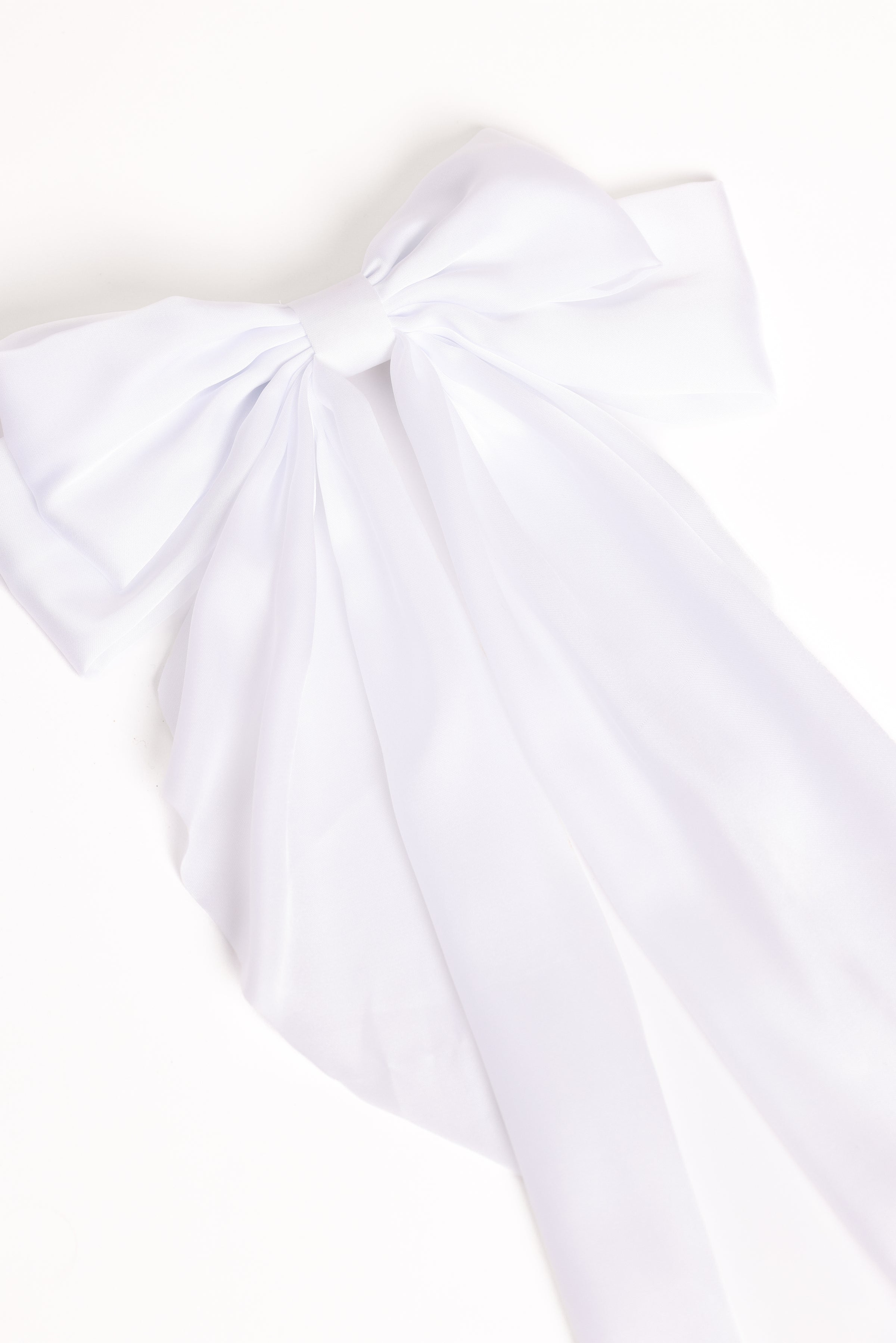 Grace Hair Bow - White