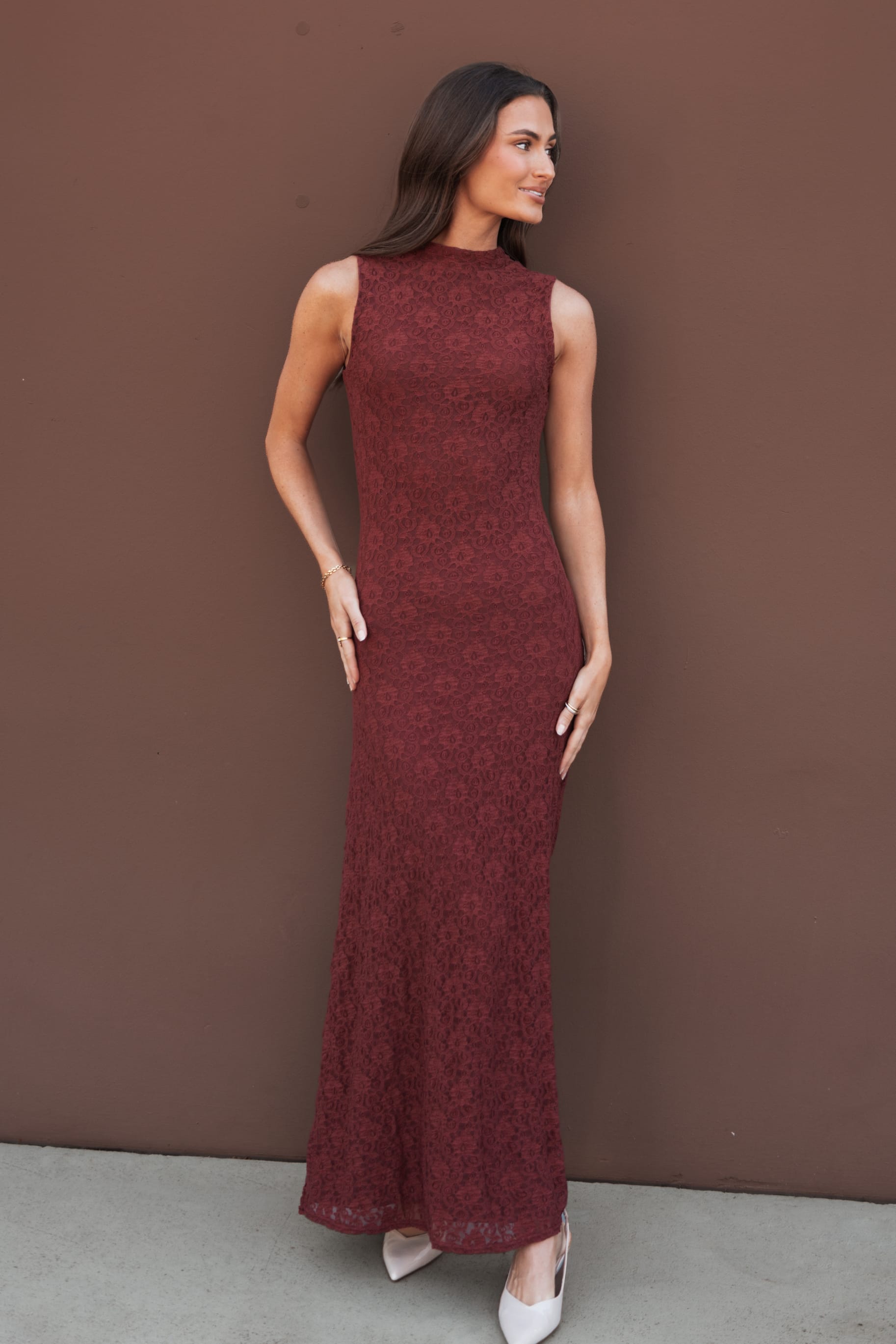 Atlas Maxi Dress - Cabernet