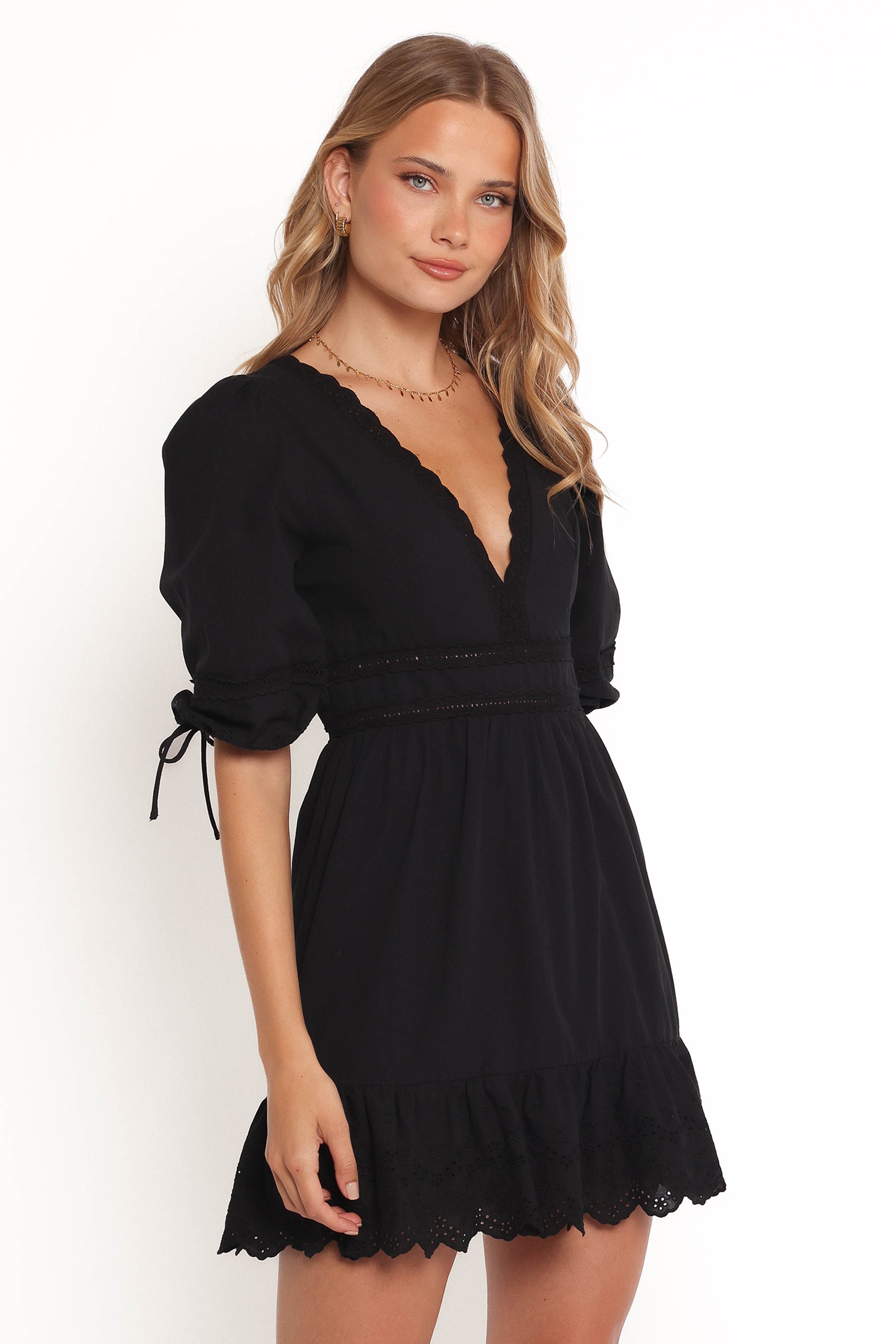 Estella Mini Dress - Black