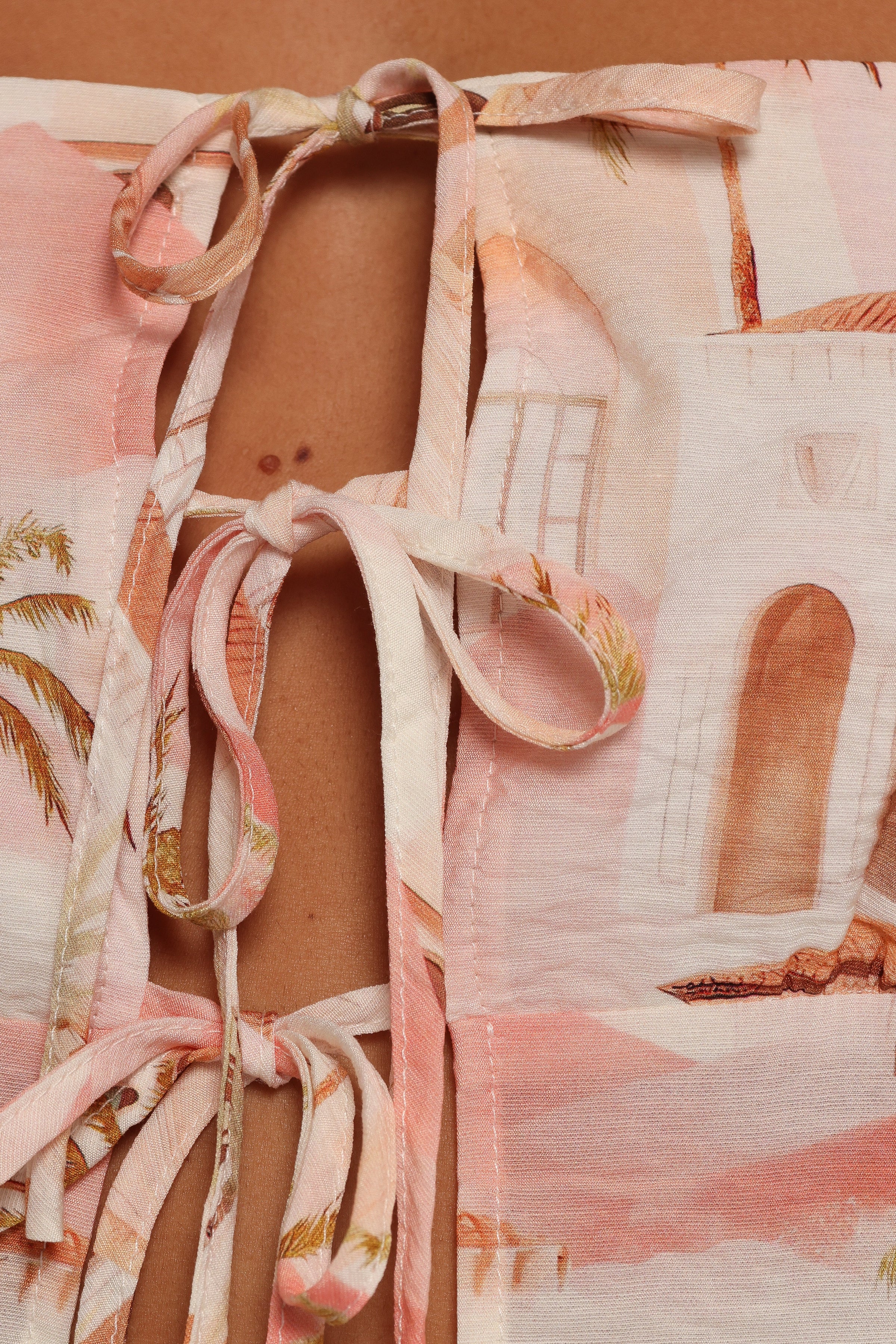 Aemma Top - Tan Print