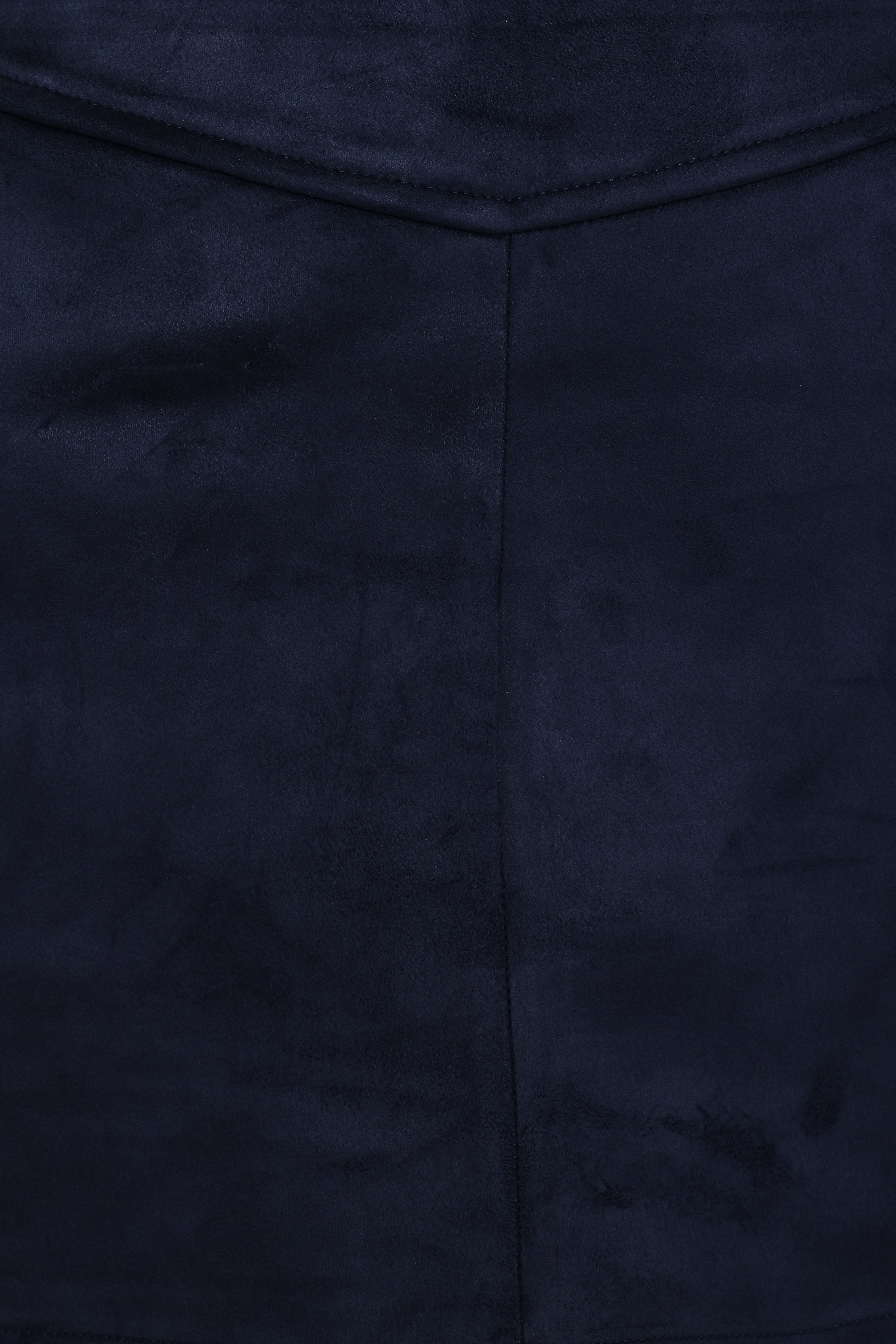 Hope Suede Mini Skirt - Navy