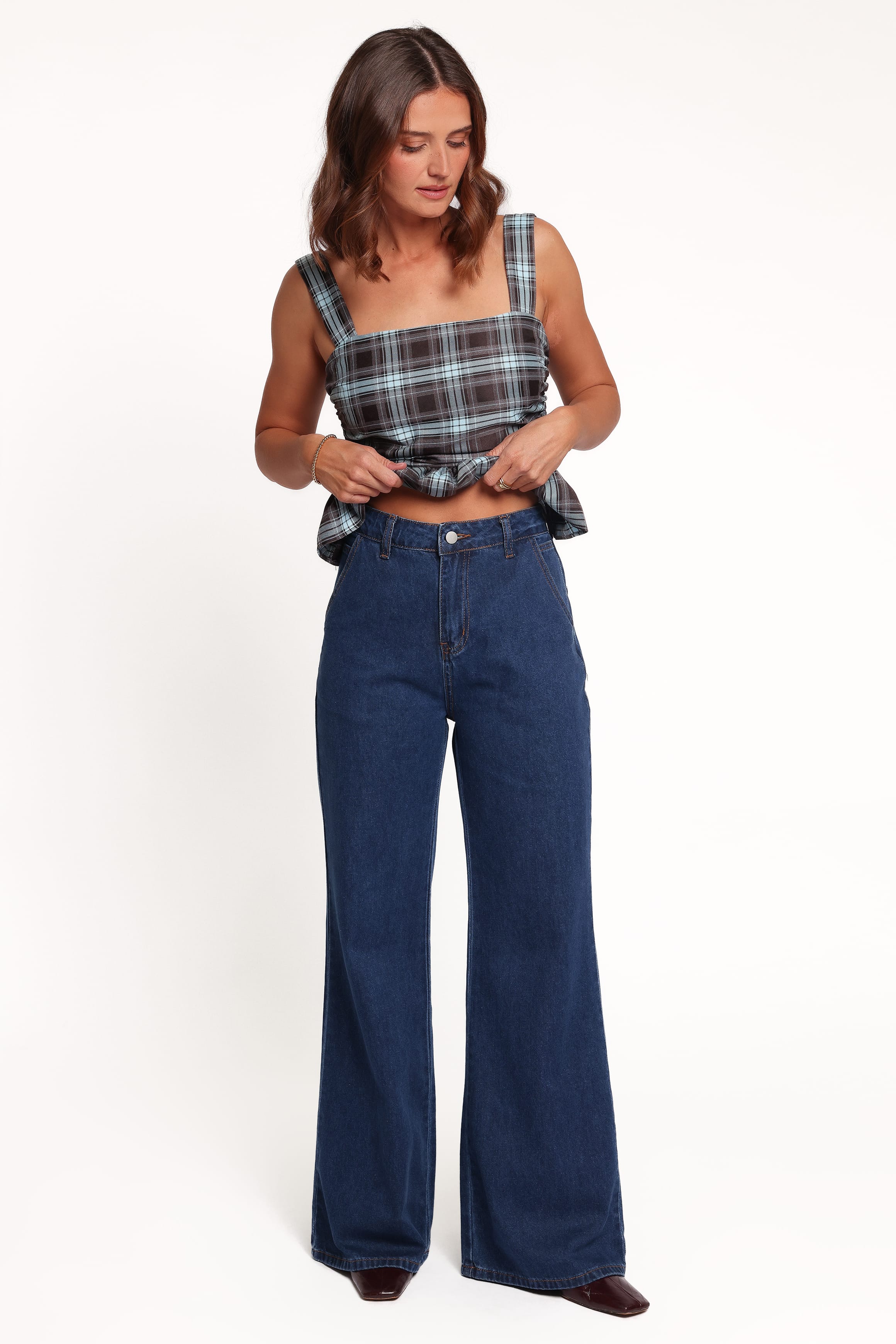 Sellie Flared Leg Jeans - Indigo Blue