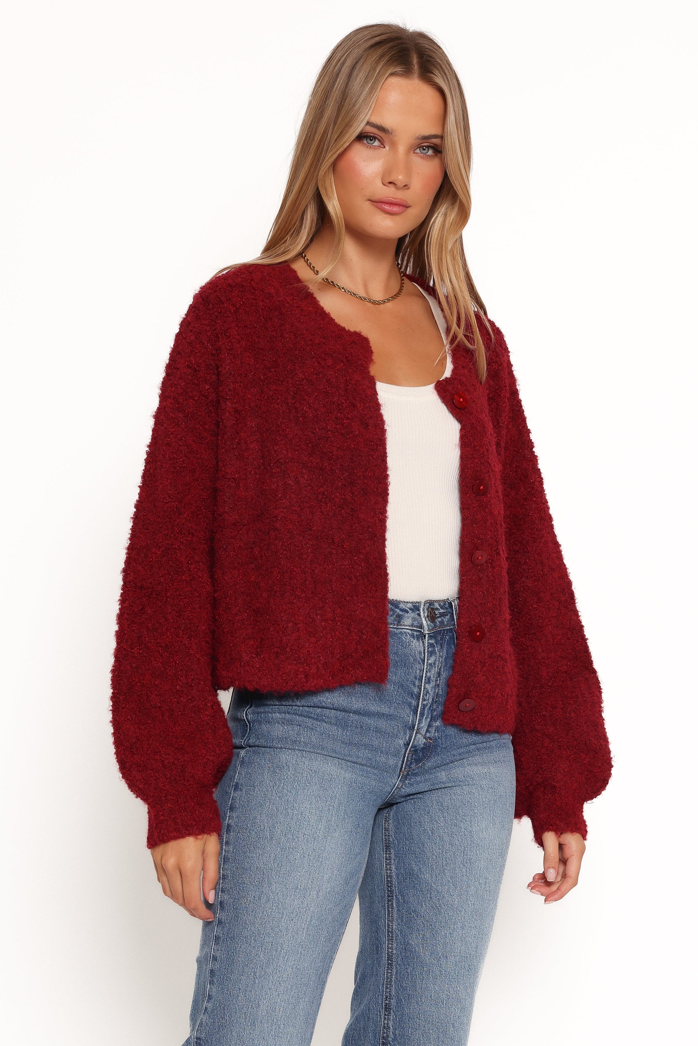 Albertine Cardigan - Wine