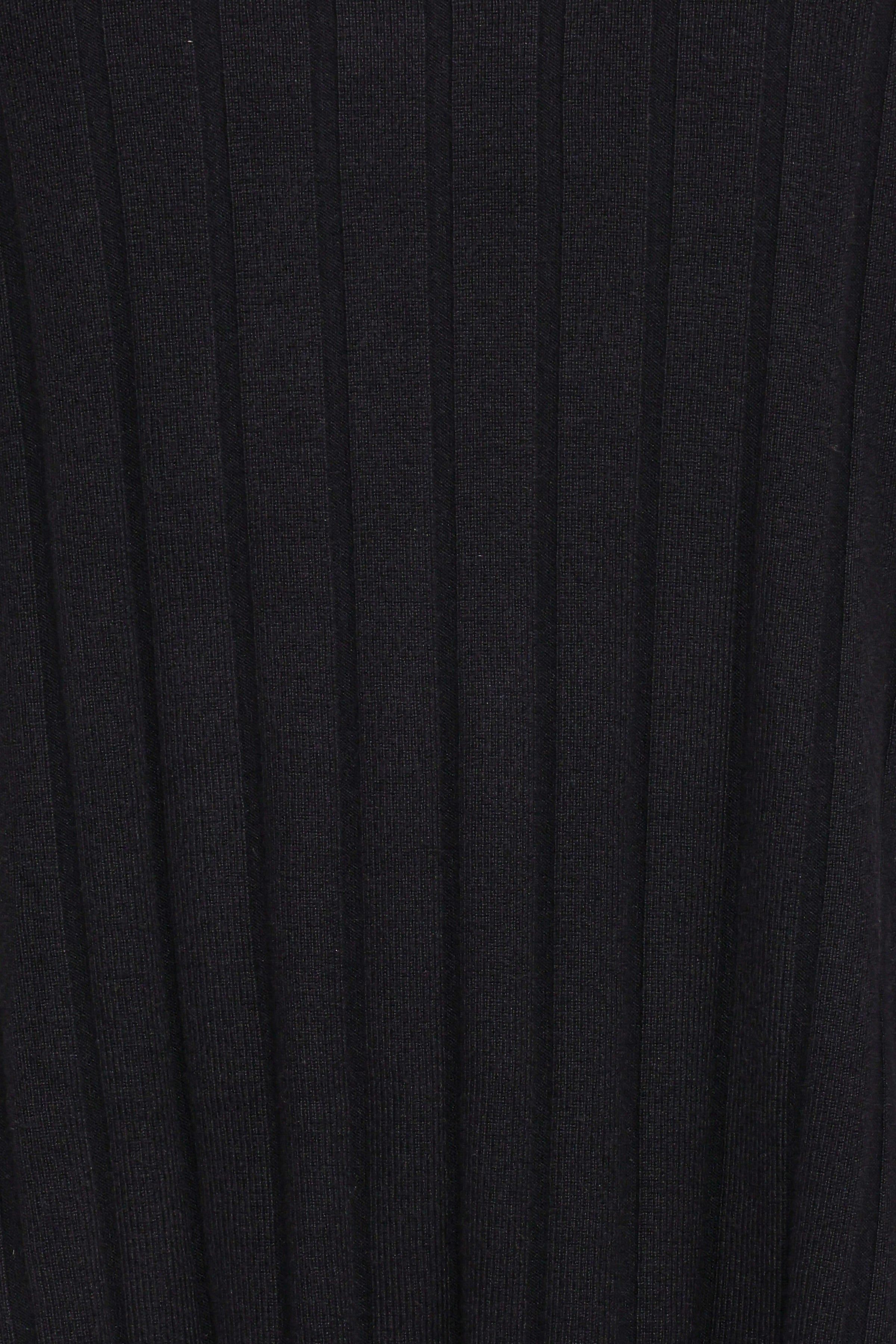 Alix Ribbed Knit Set - Black