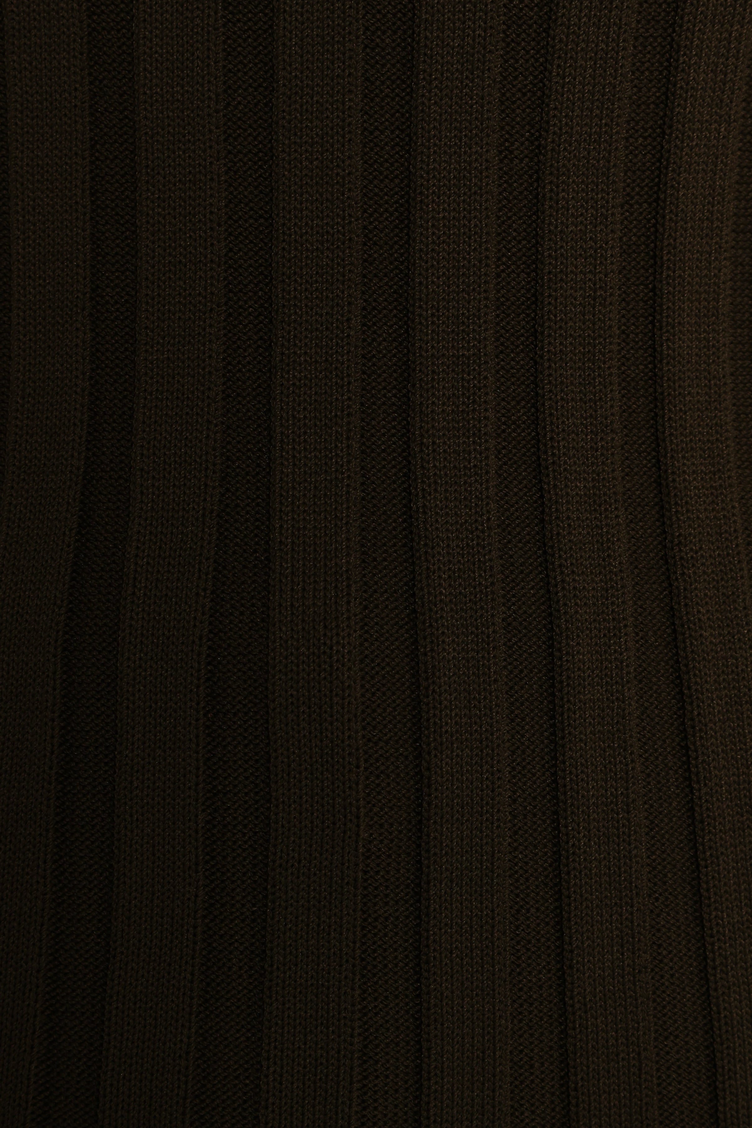 Aneesa Wide Rib Knit Top - Dark Olive