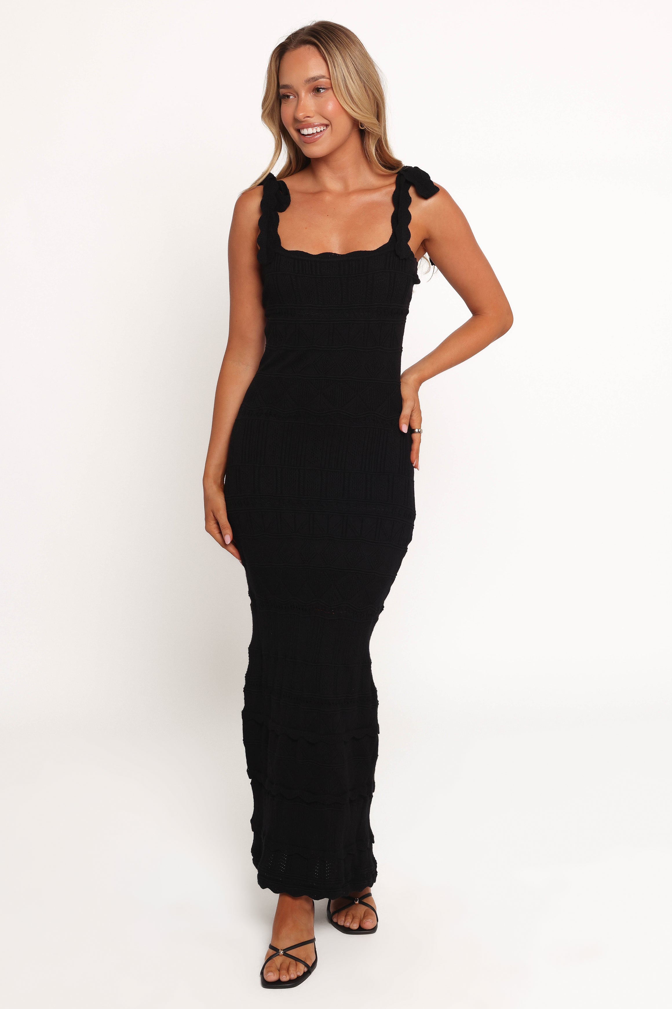 Anicia Midi Dress - Black