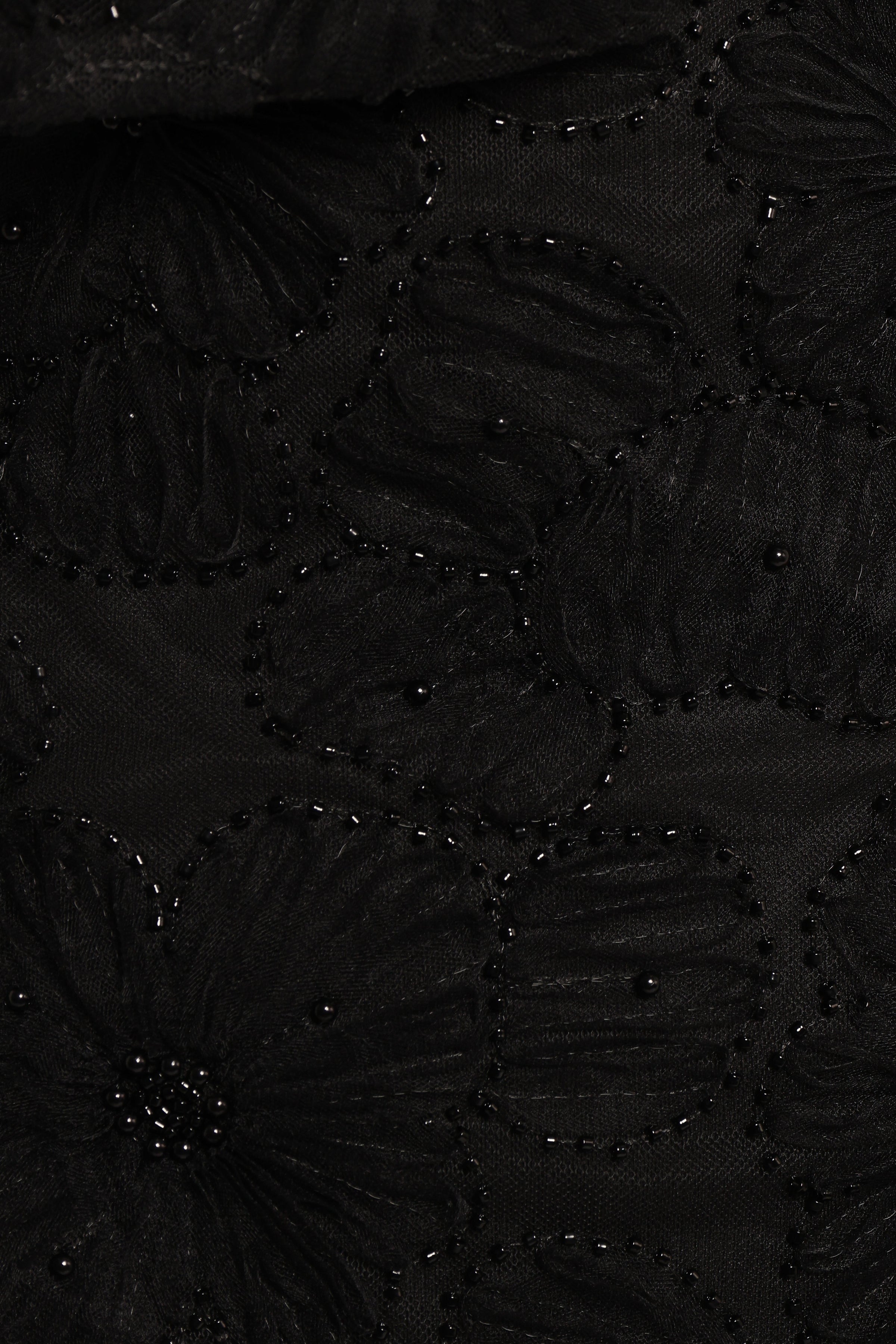 Ashly Off Shoulder Mini Dress - Black