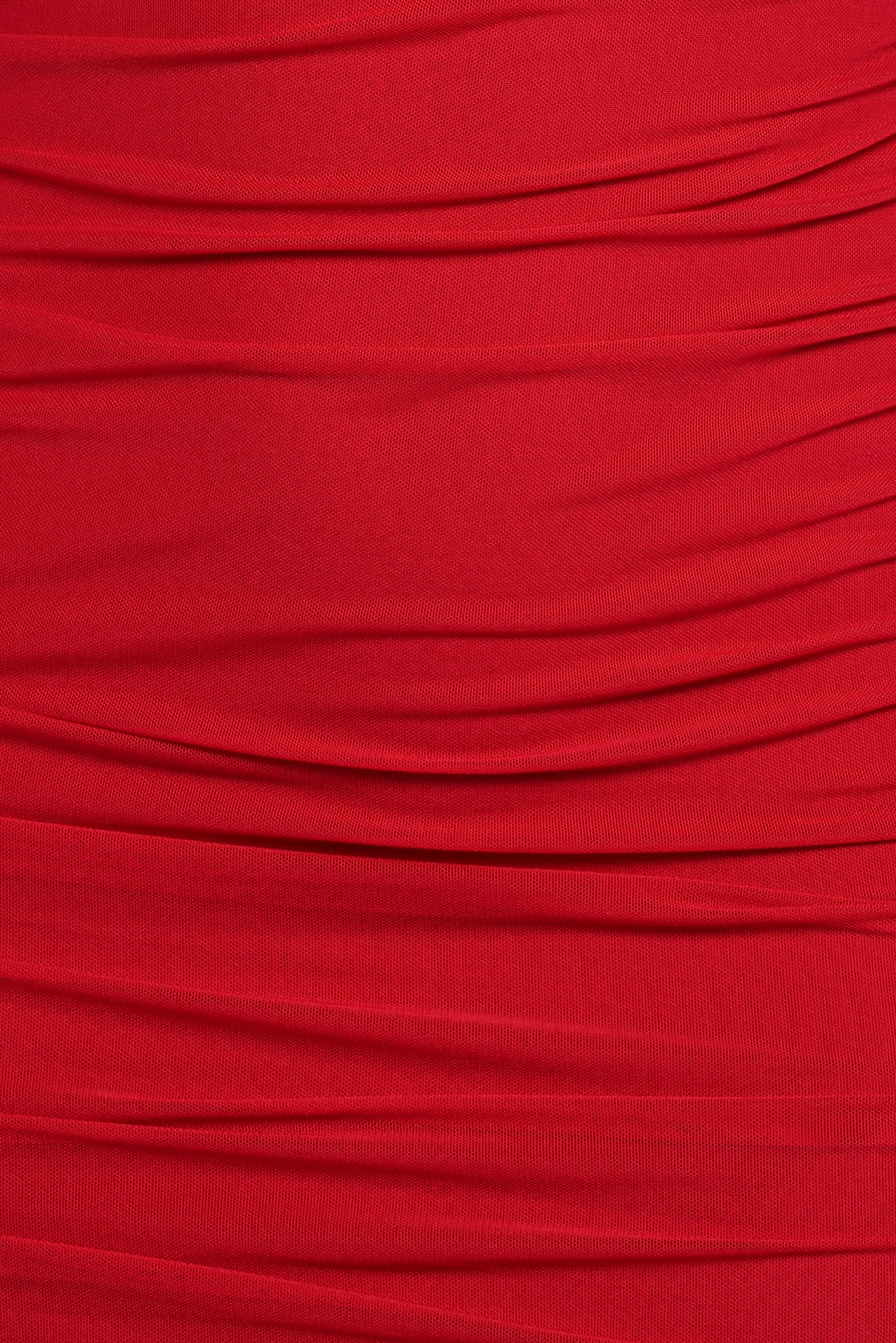 Austin Long Sleeve Mini Dress - Red