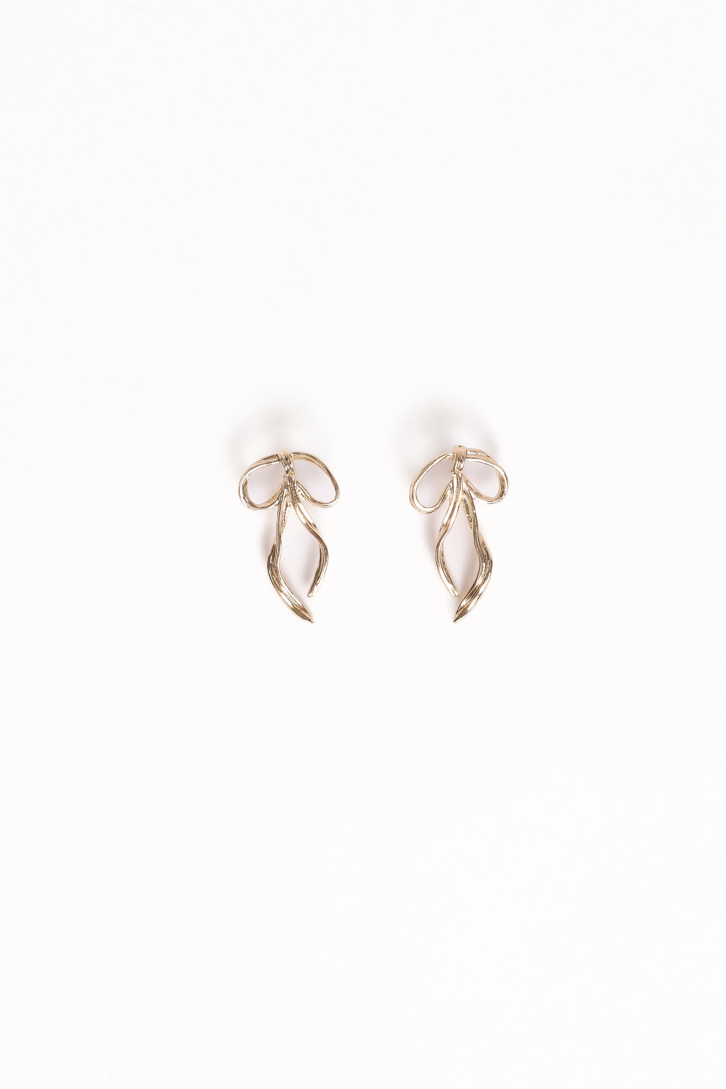 Avery Bow Earrings - Gold