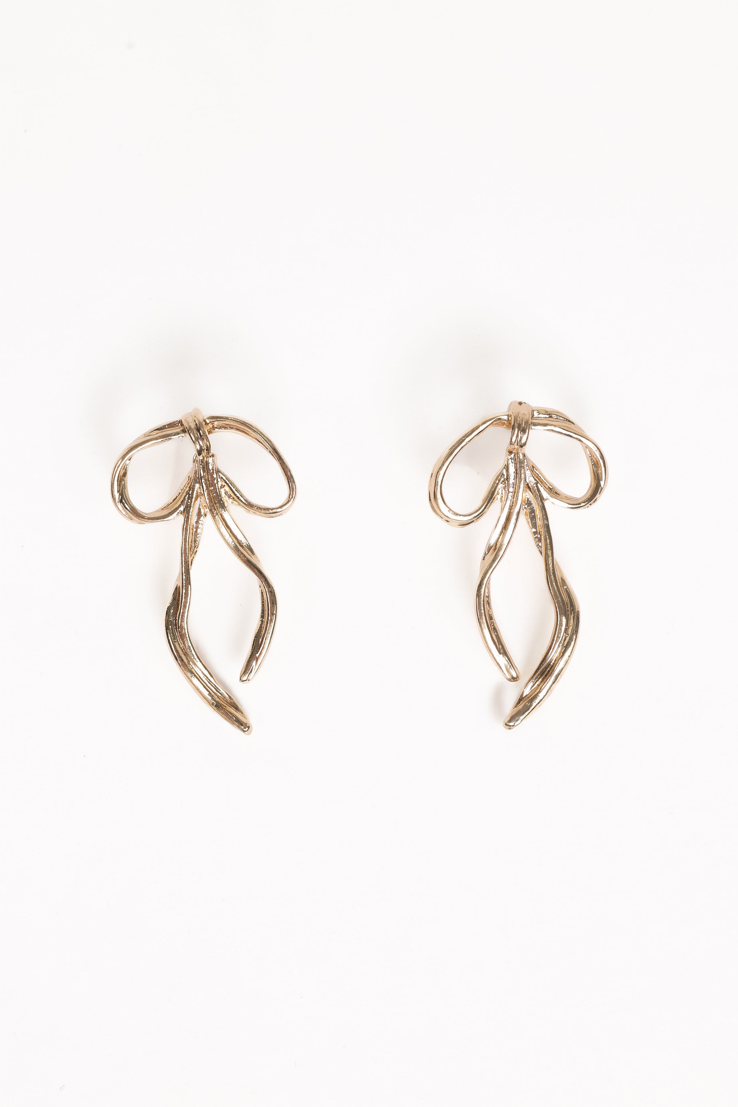 Avery Bow Earrings - Gold