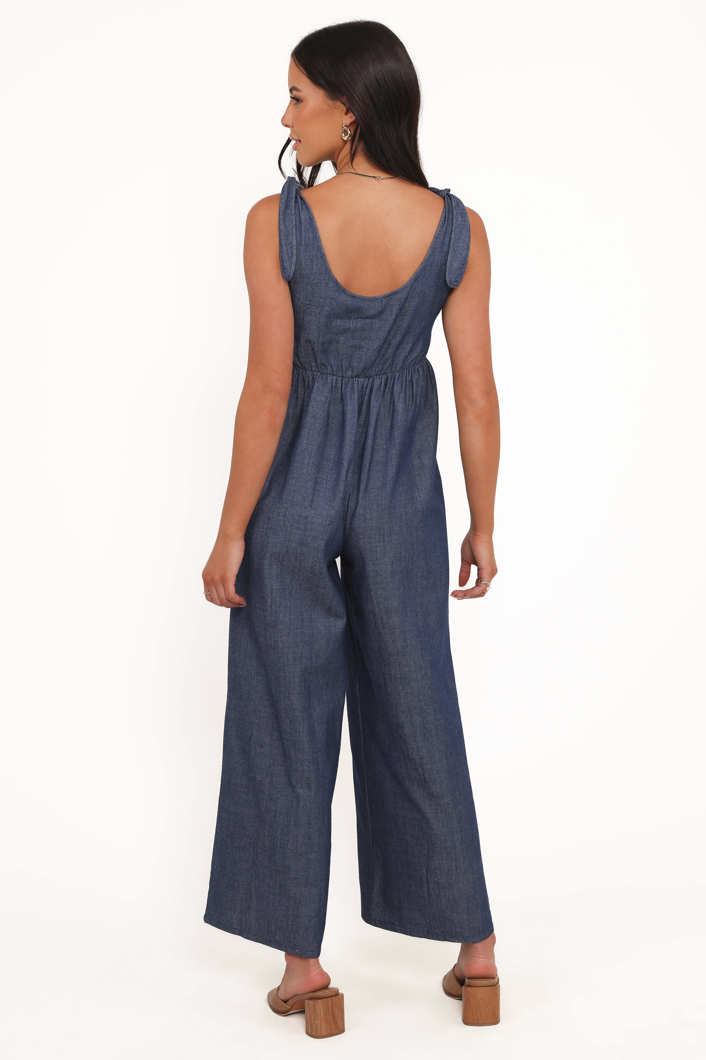 Ayla Chambray Jumpsuit - Denim