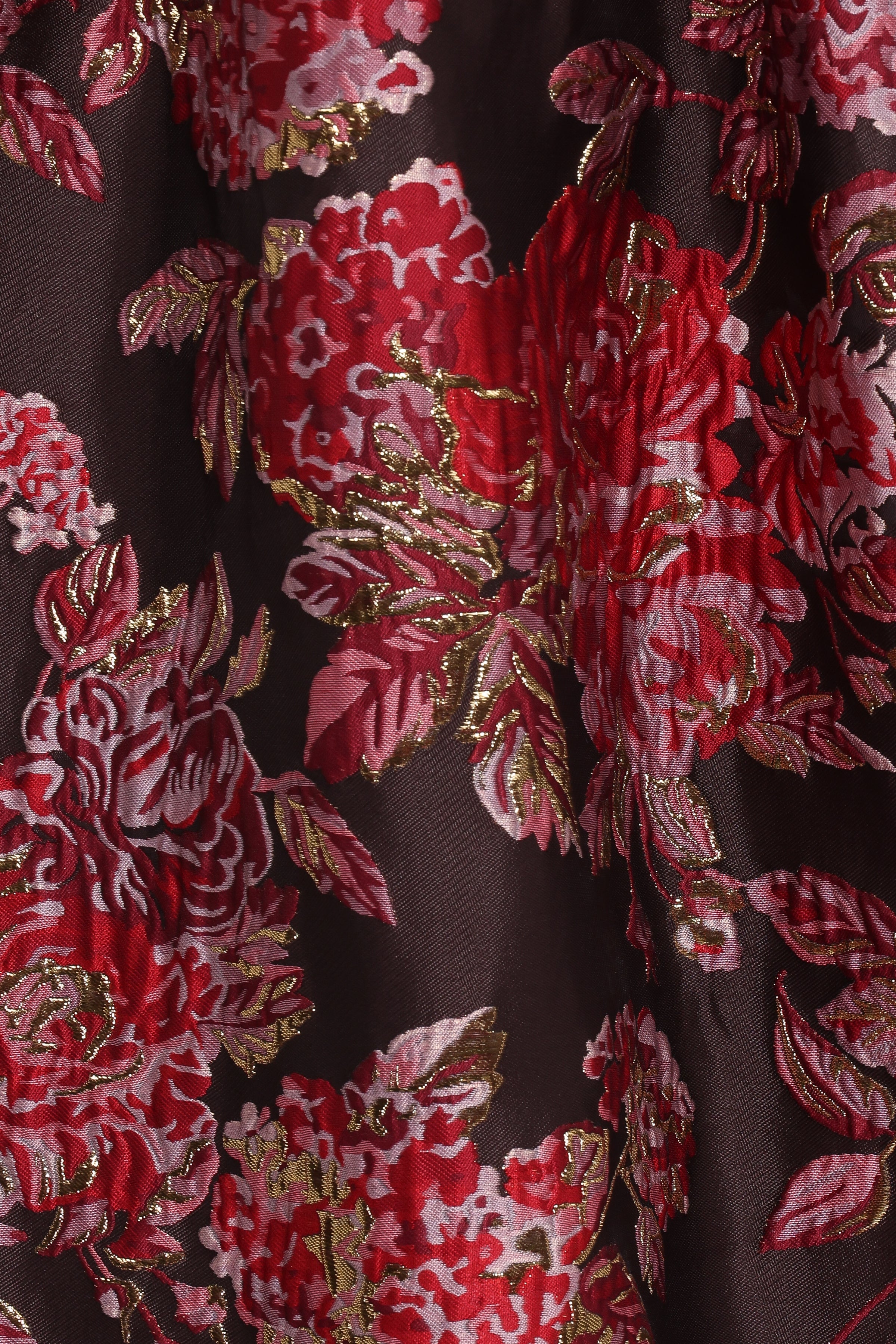 Betina Bow Front Maxi Dress - Brown Floral