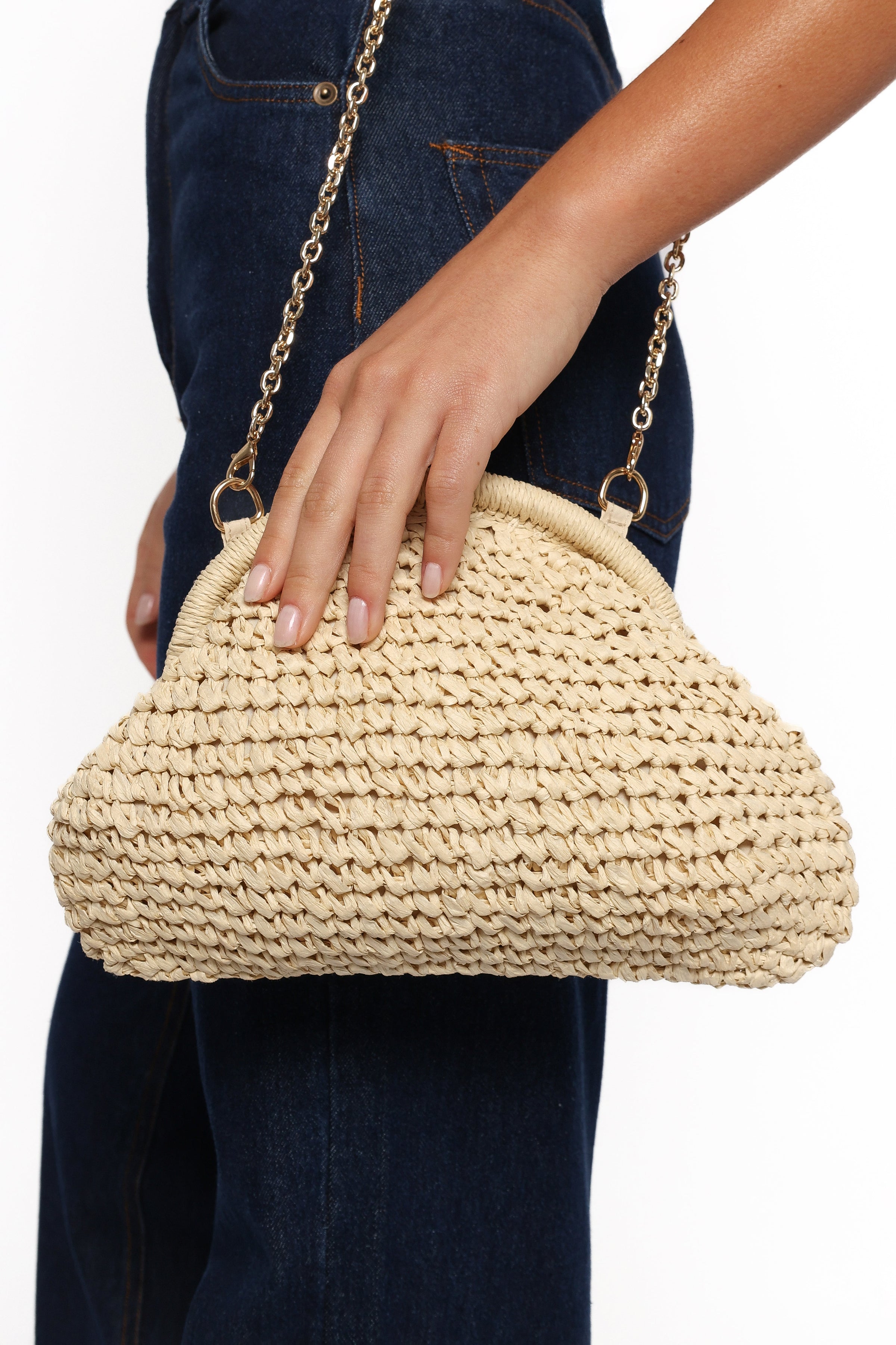 Bett Clutch Bag - Natural/Raffia