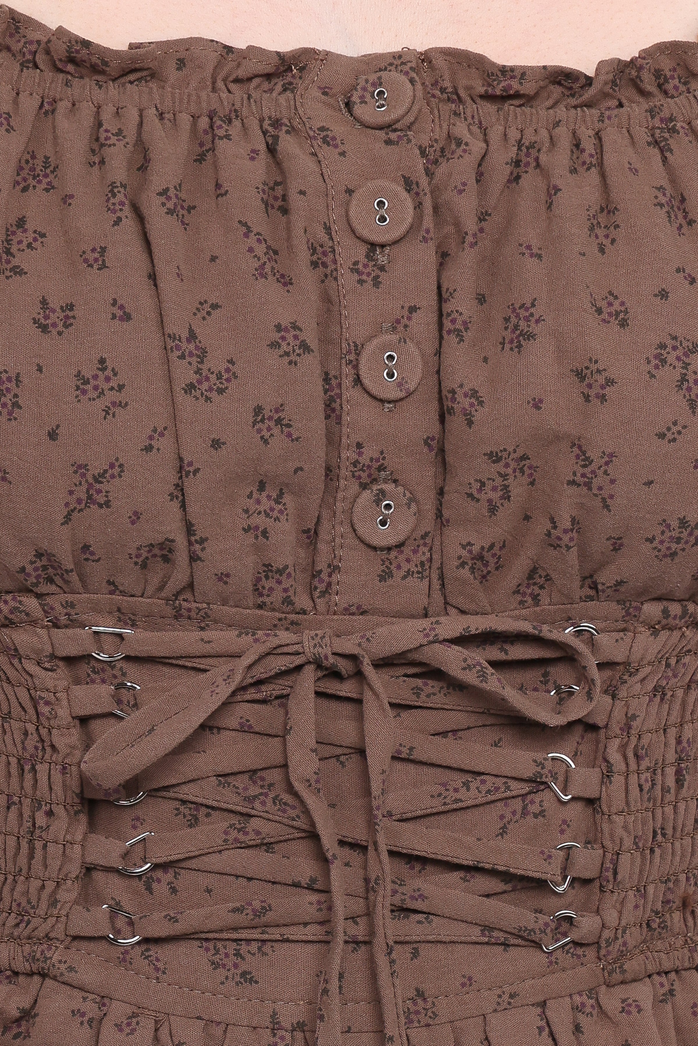 Bridget Jumpsuit - Taupe Purple Floral