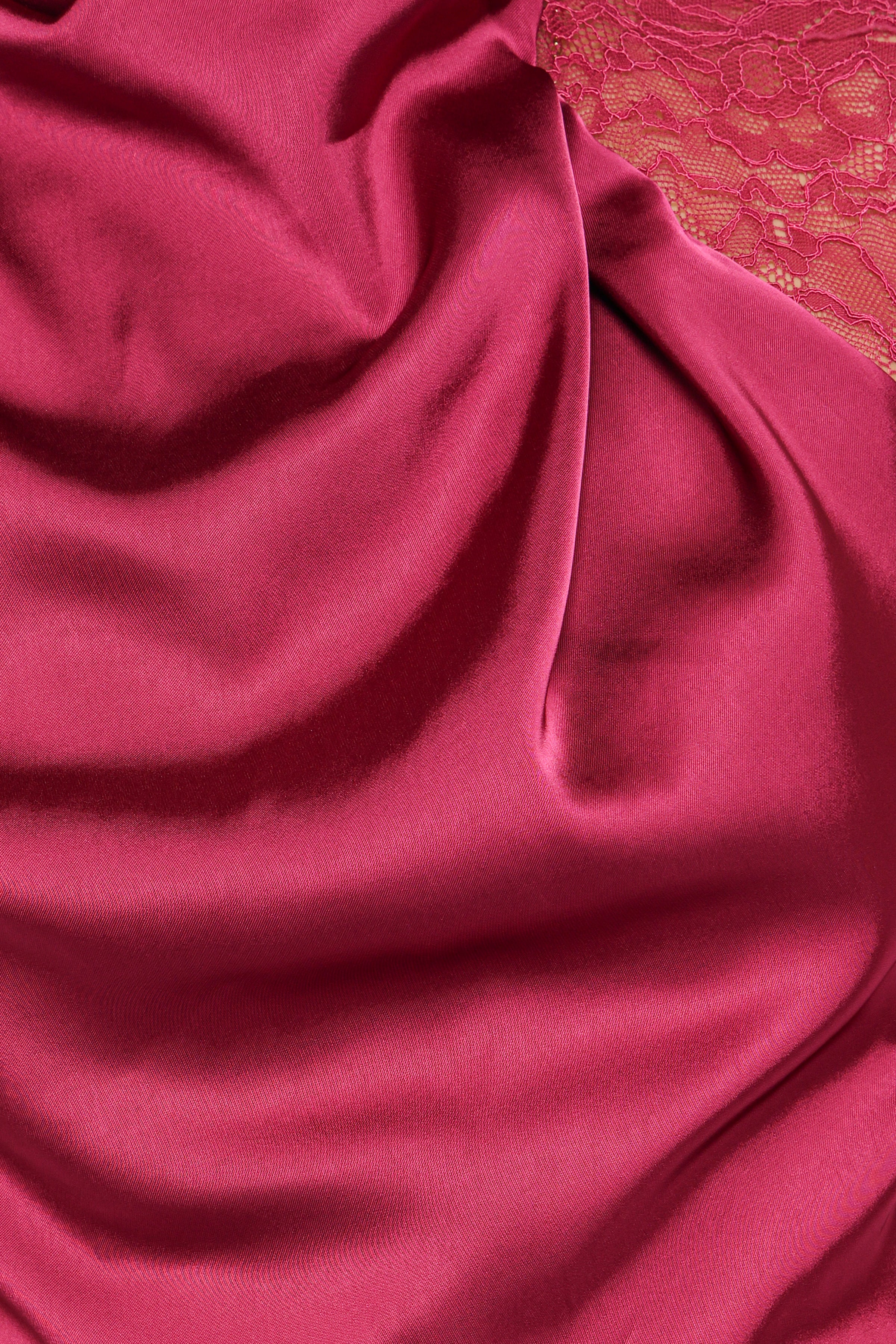 Brinley One Shoulder Jumpsuit - Berry