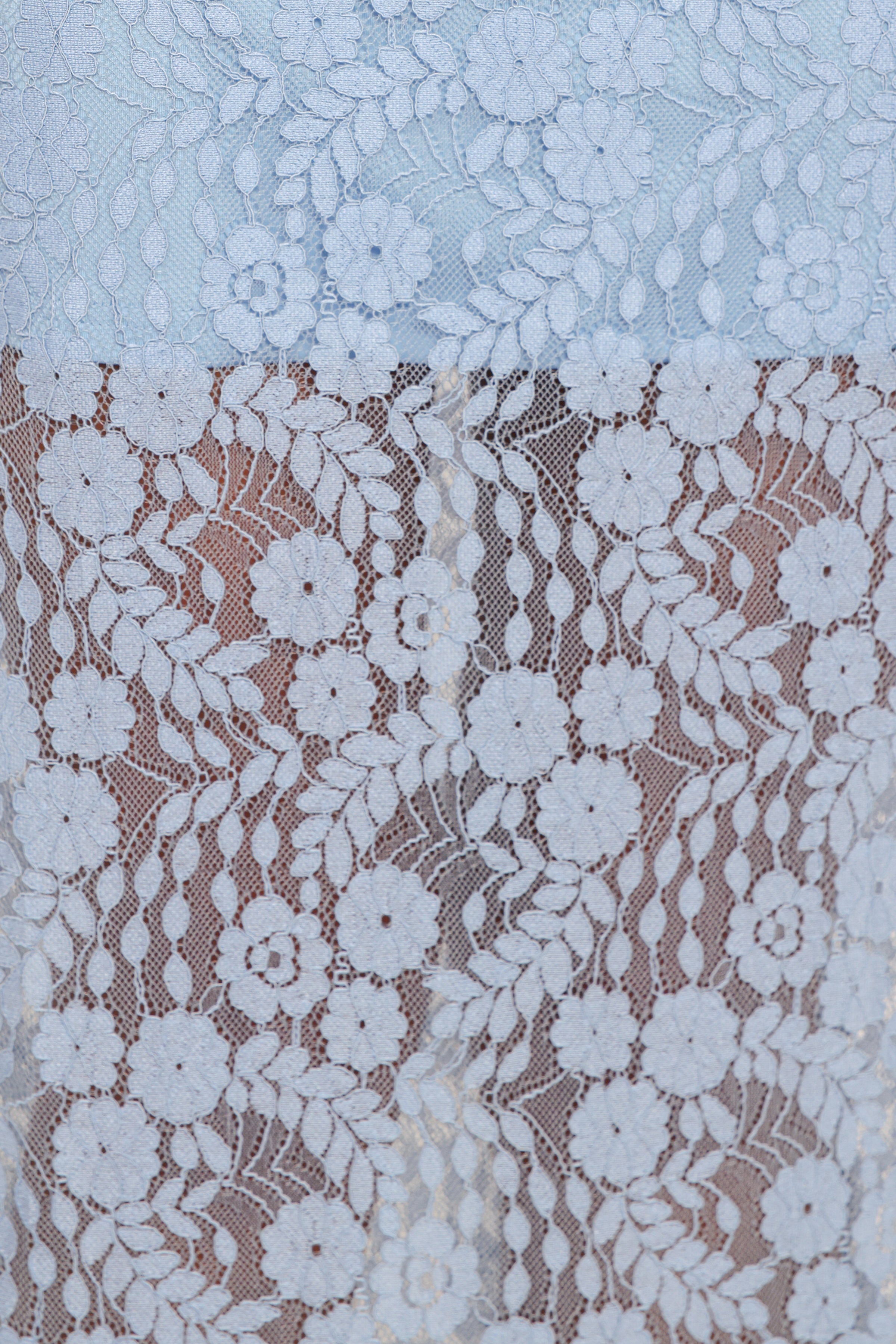 Brittany Lace Maxi Skirt - Blue