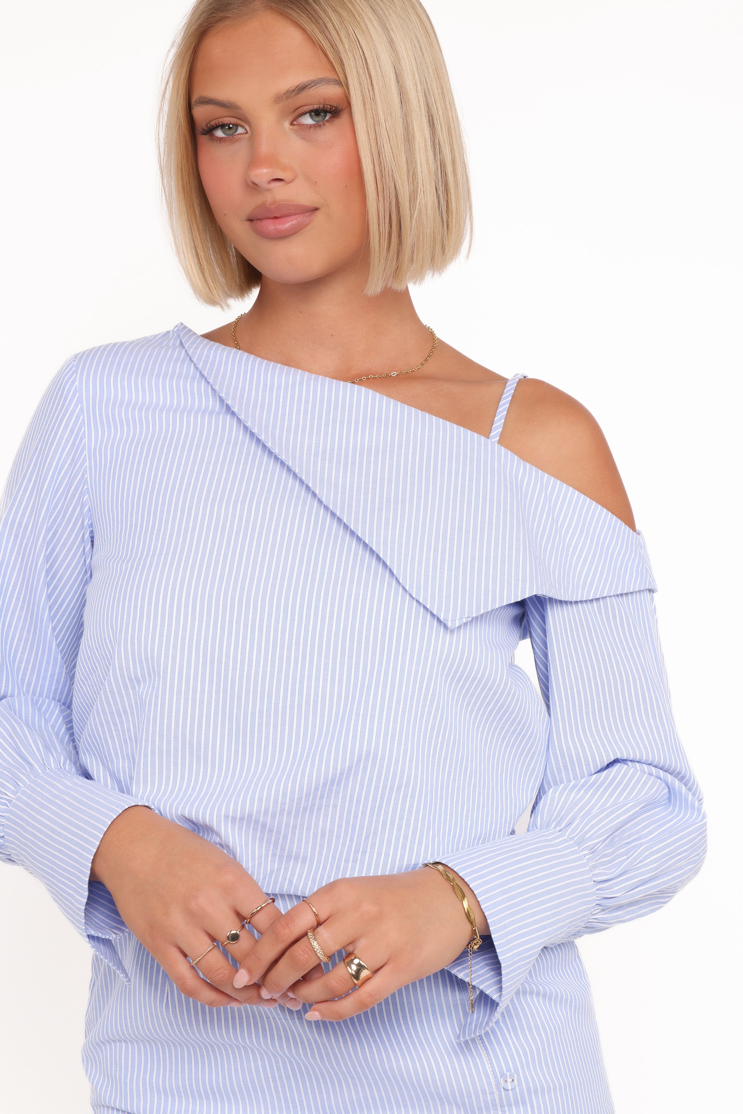 Broderick Midi Dress - Blue Stripe