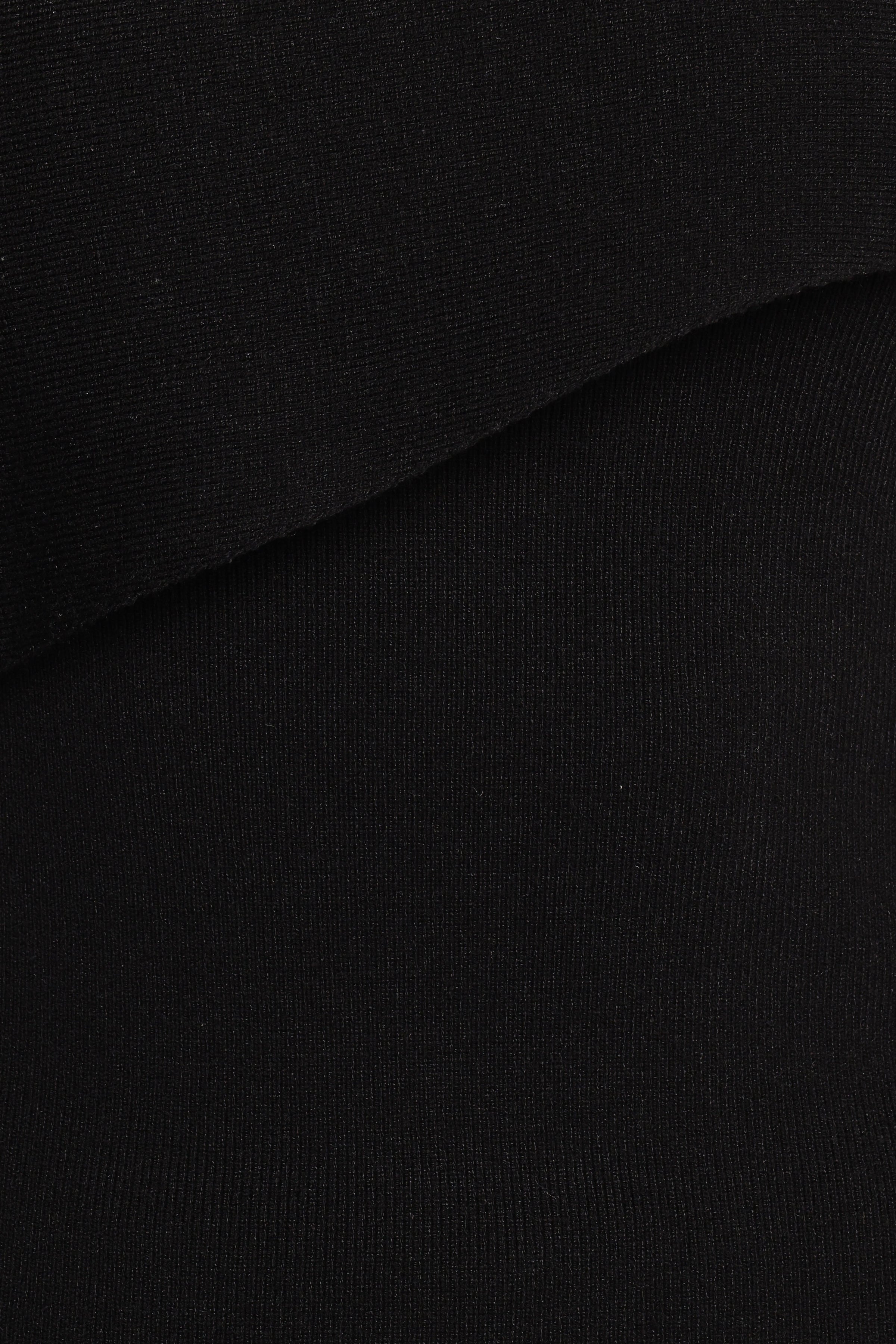 Charama Off Shoulder Knit Top - Black