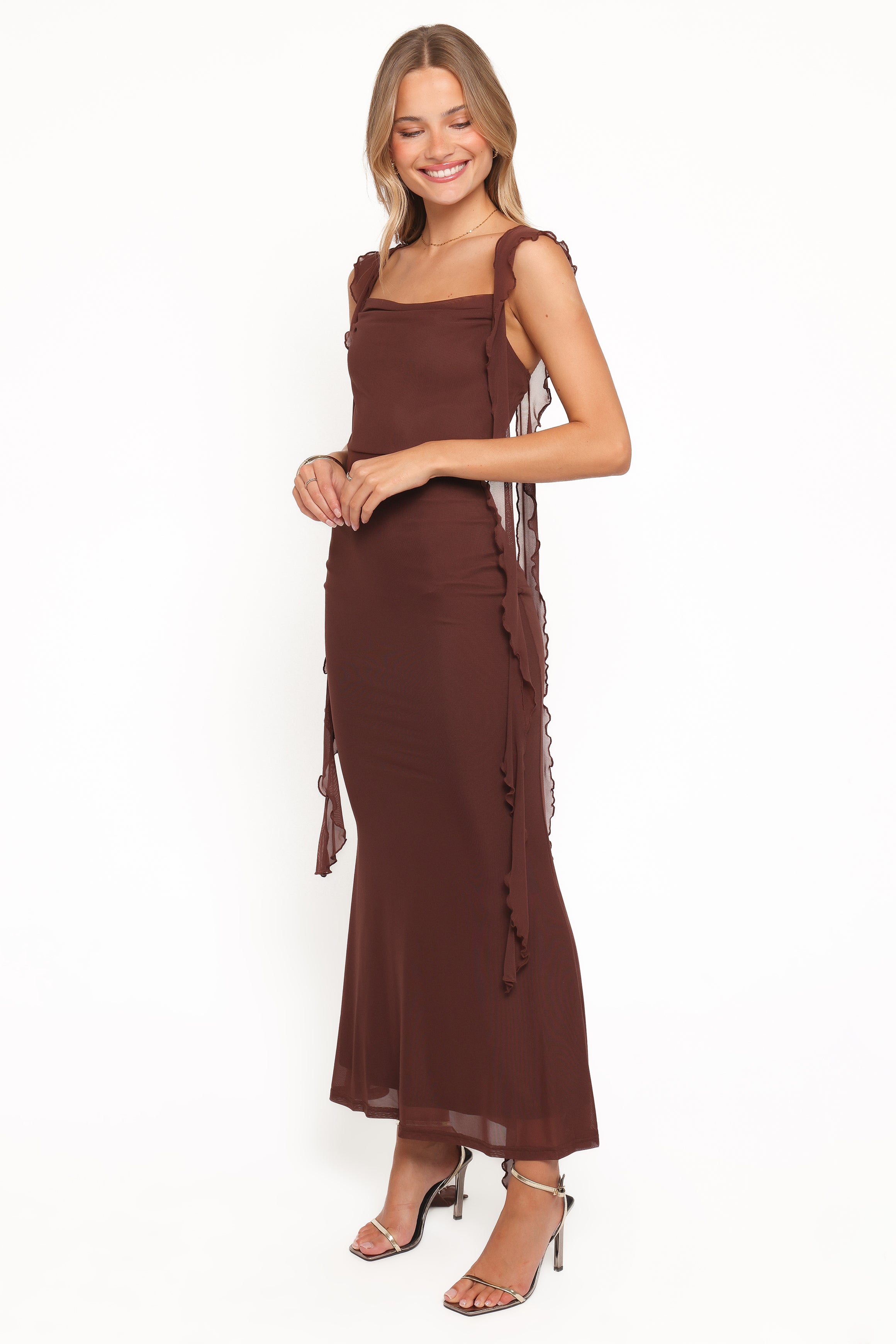 Chiara Maxi Dress - Brown