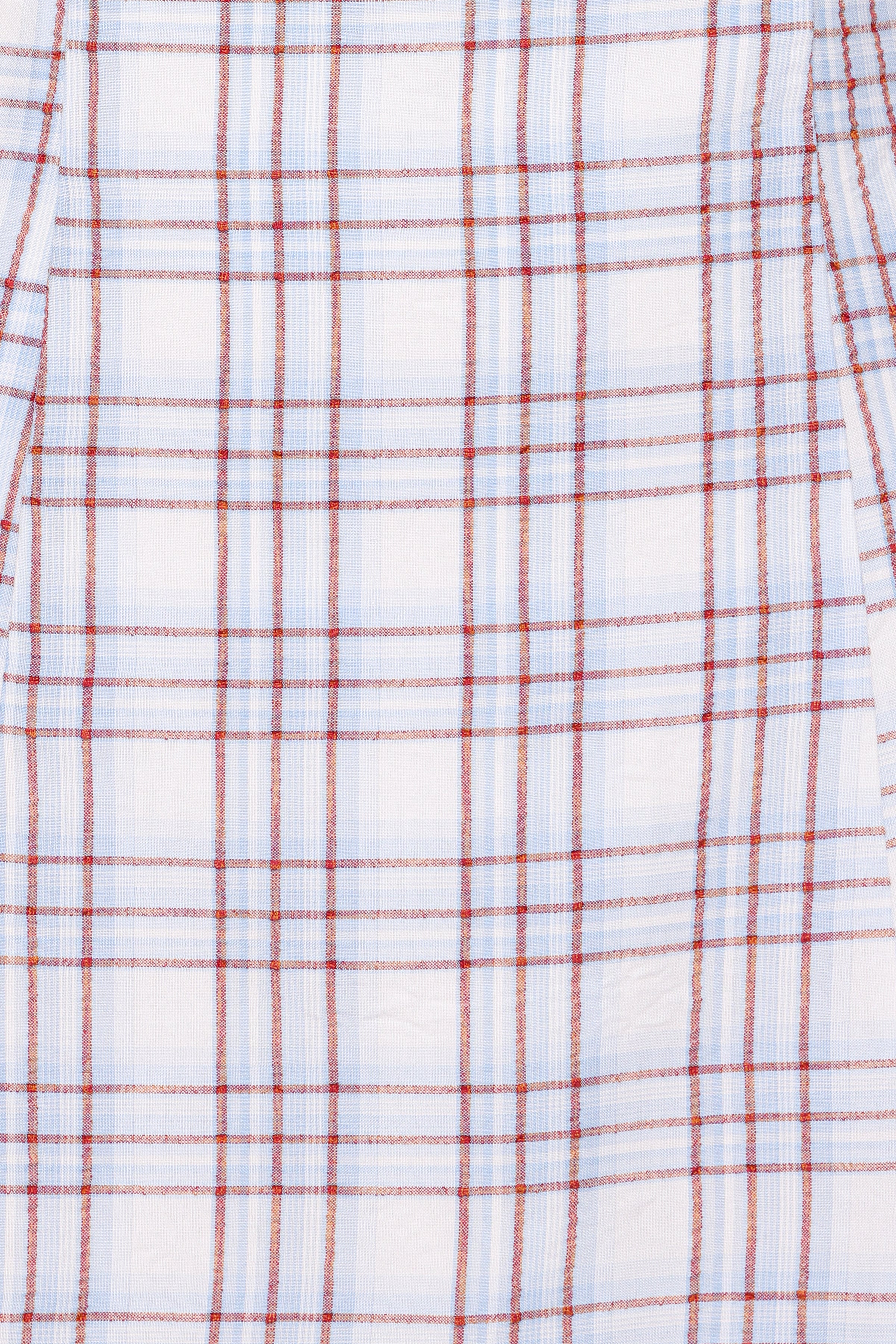 Circe Mini Dress - Light Blue Plaid