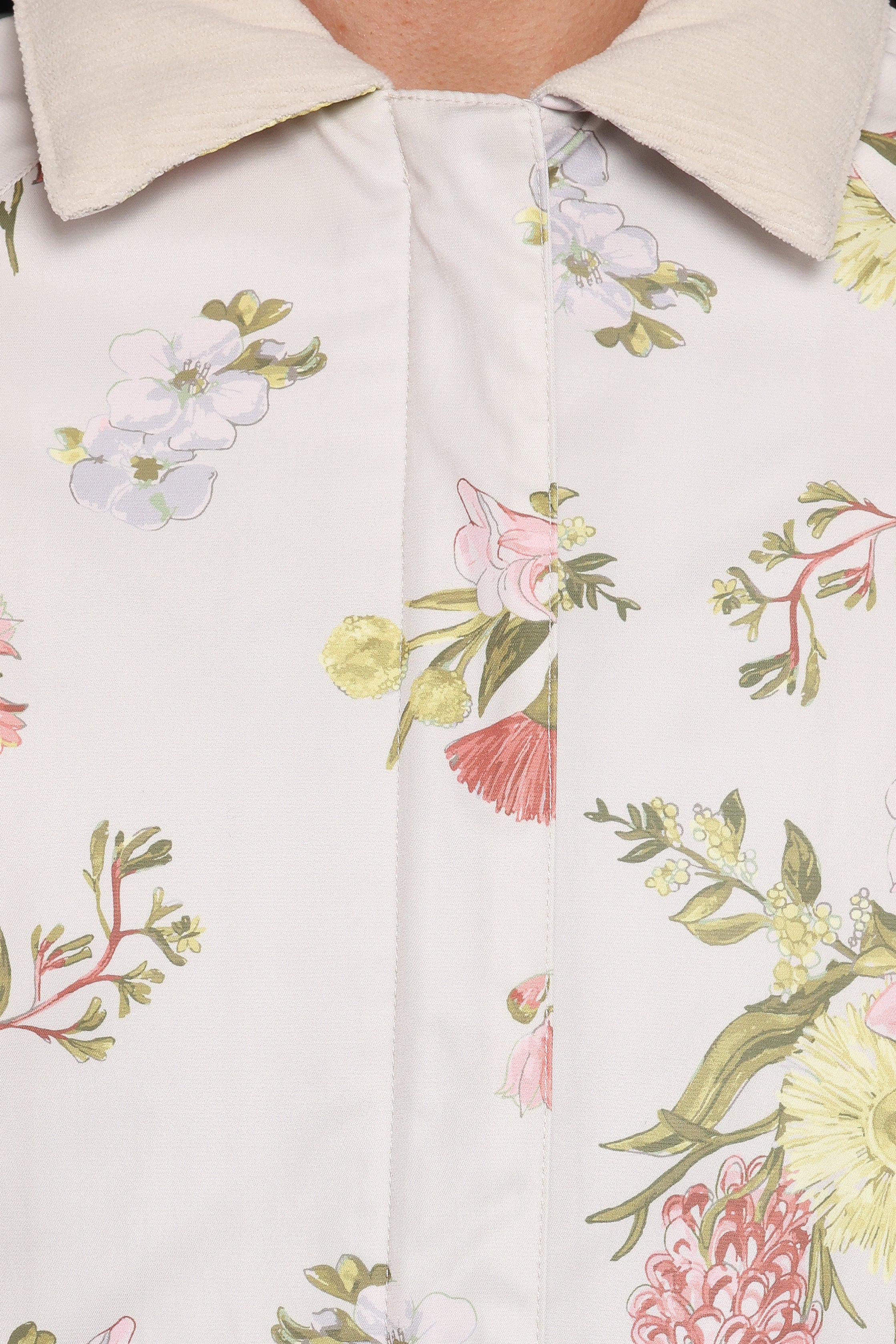 Danica Barn Jacket - Khaki Floral