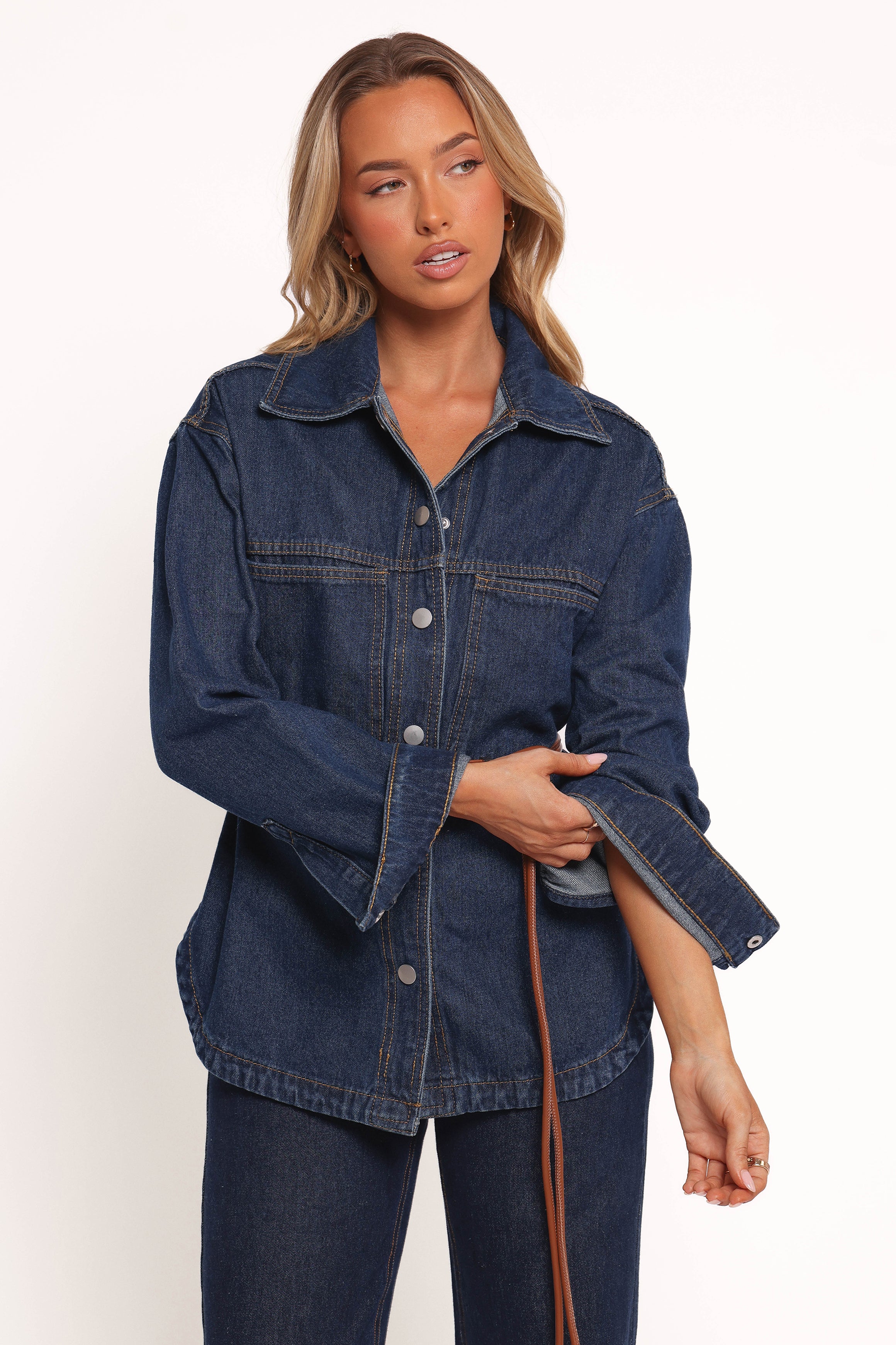 Dede Denim Shacket - Denim