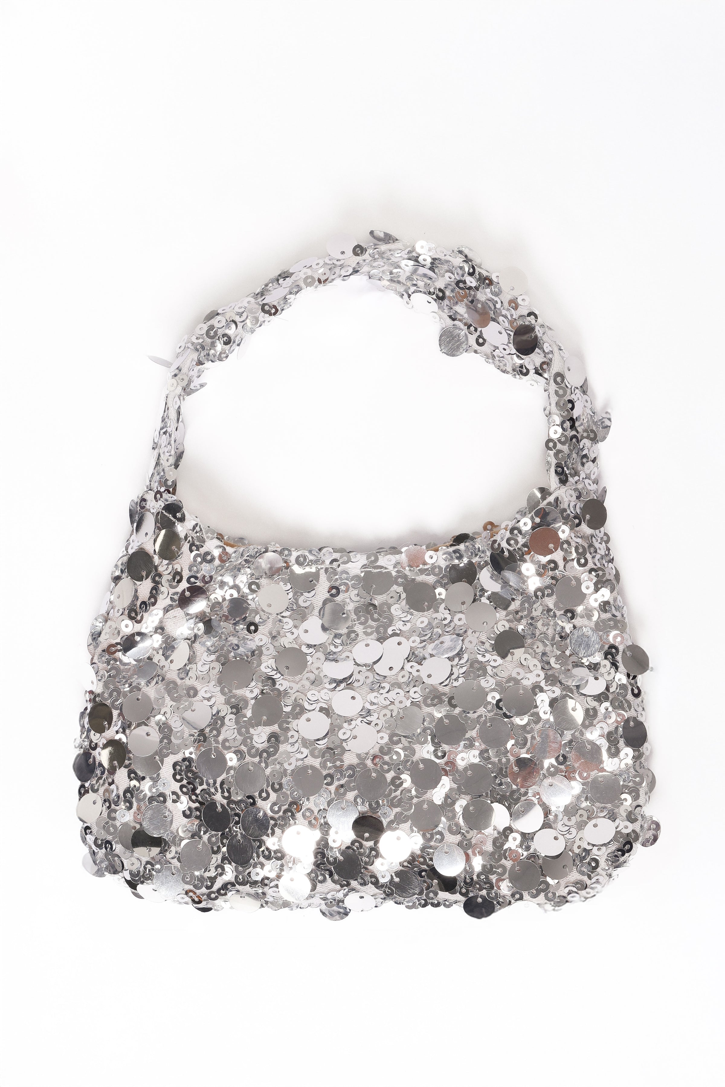 Delta Sequin Bag - Silver