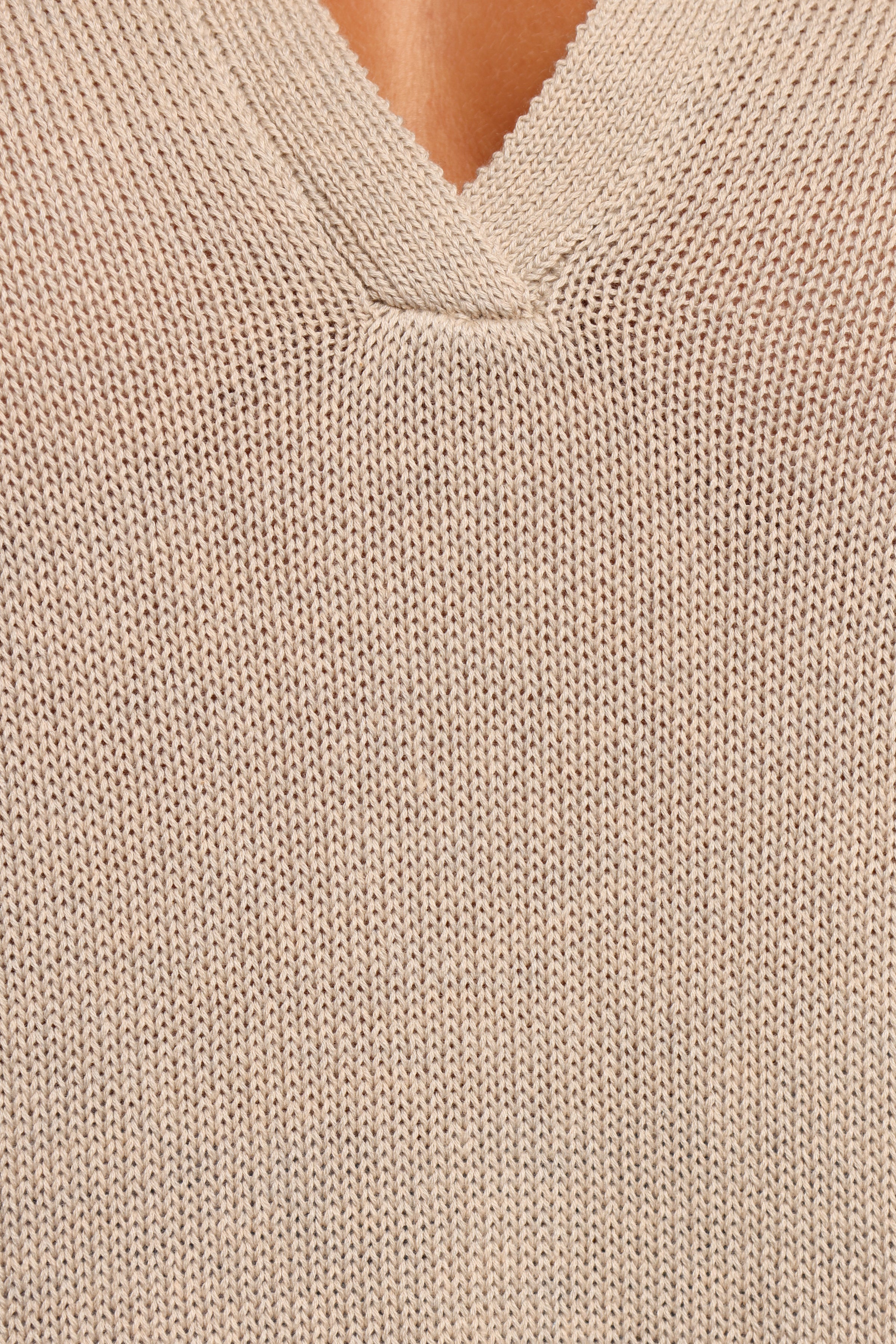 Eldora Knitted Top - Oatmeal