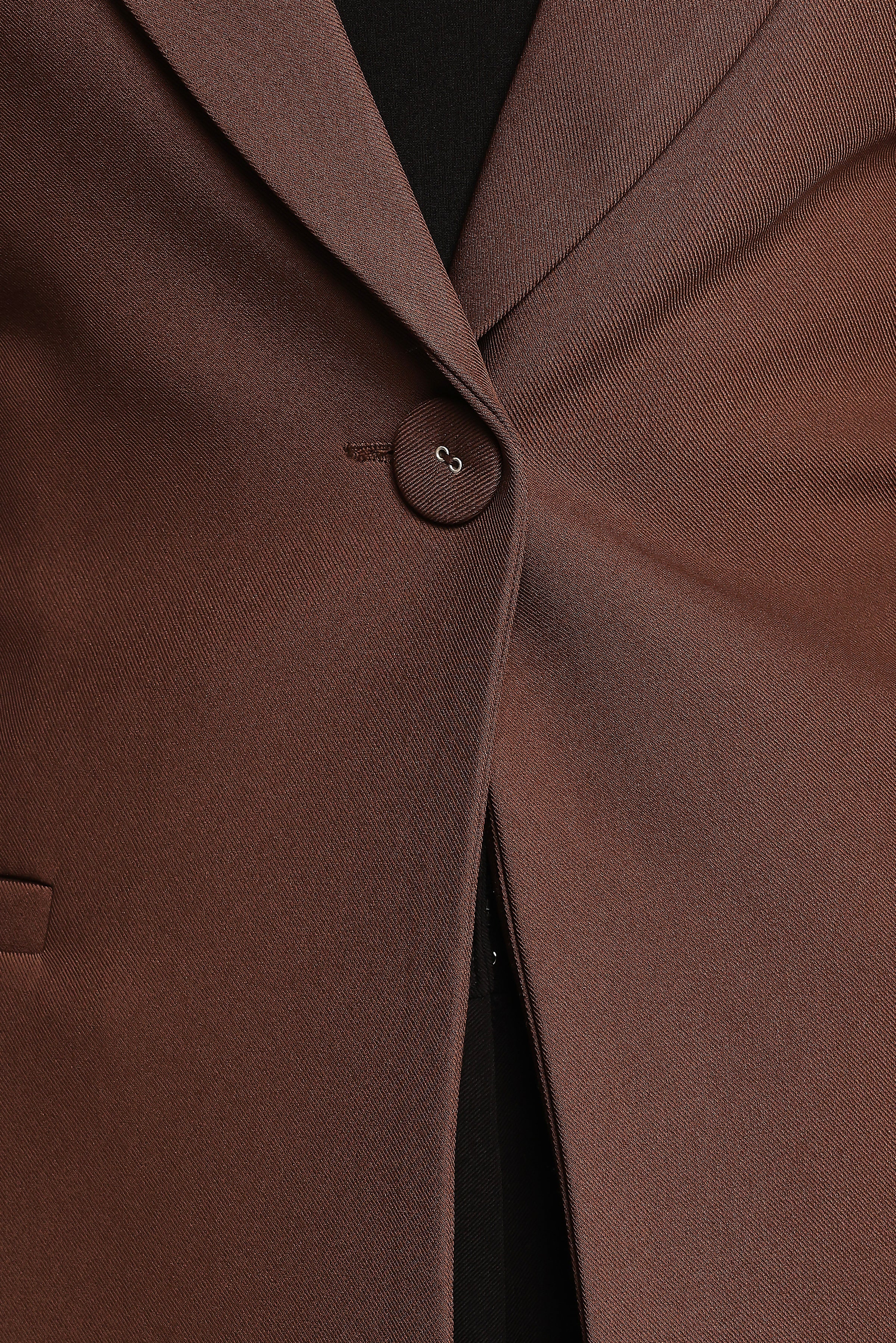 Eliana Waist Tie Blazer - Espresso