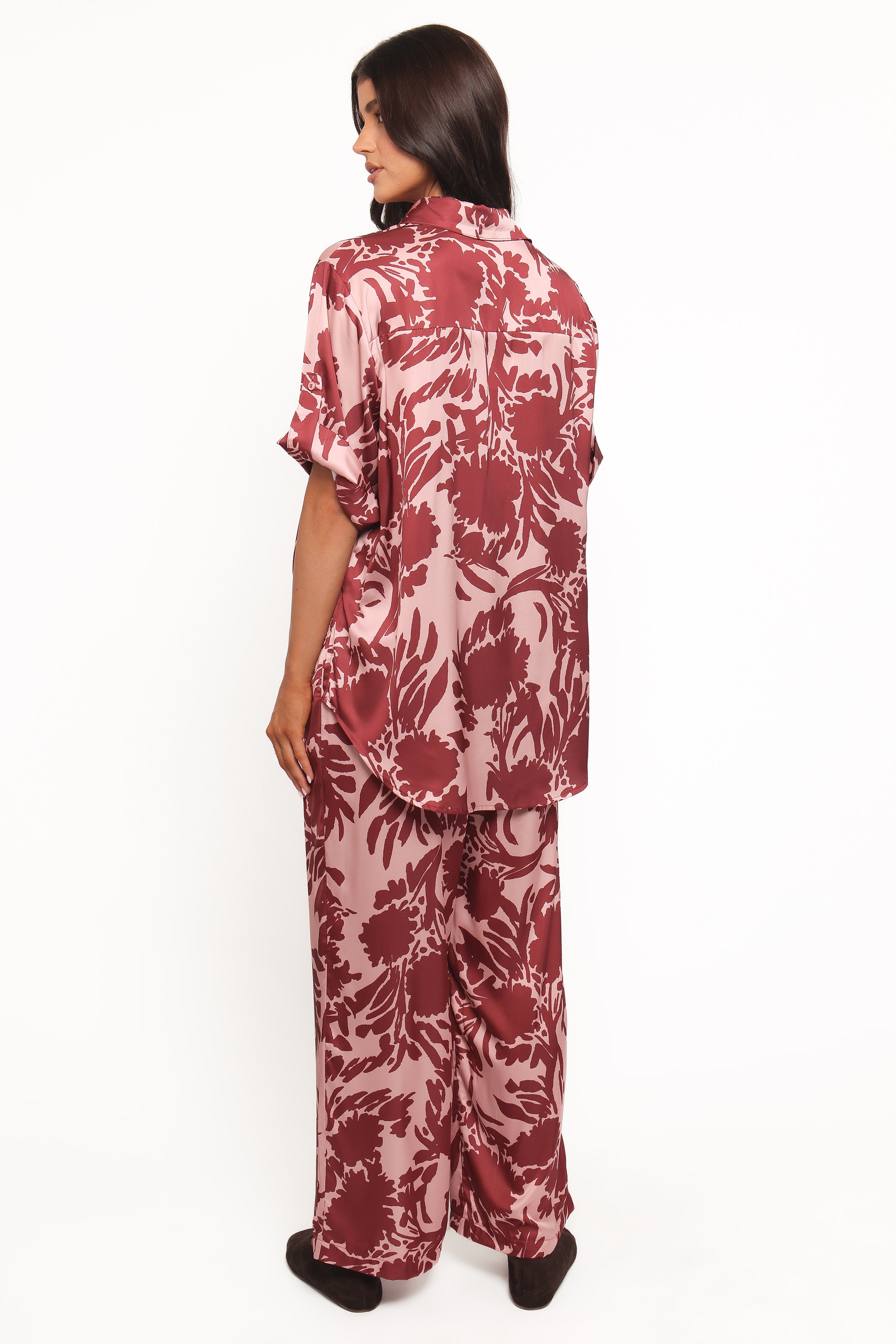 Elysia Pants - Pink Burgundy