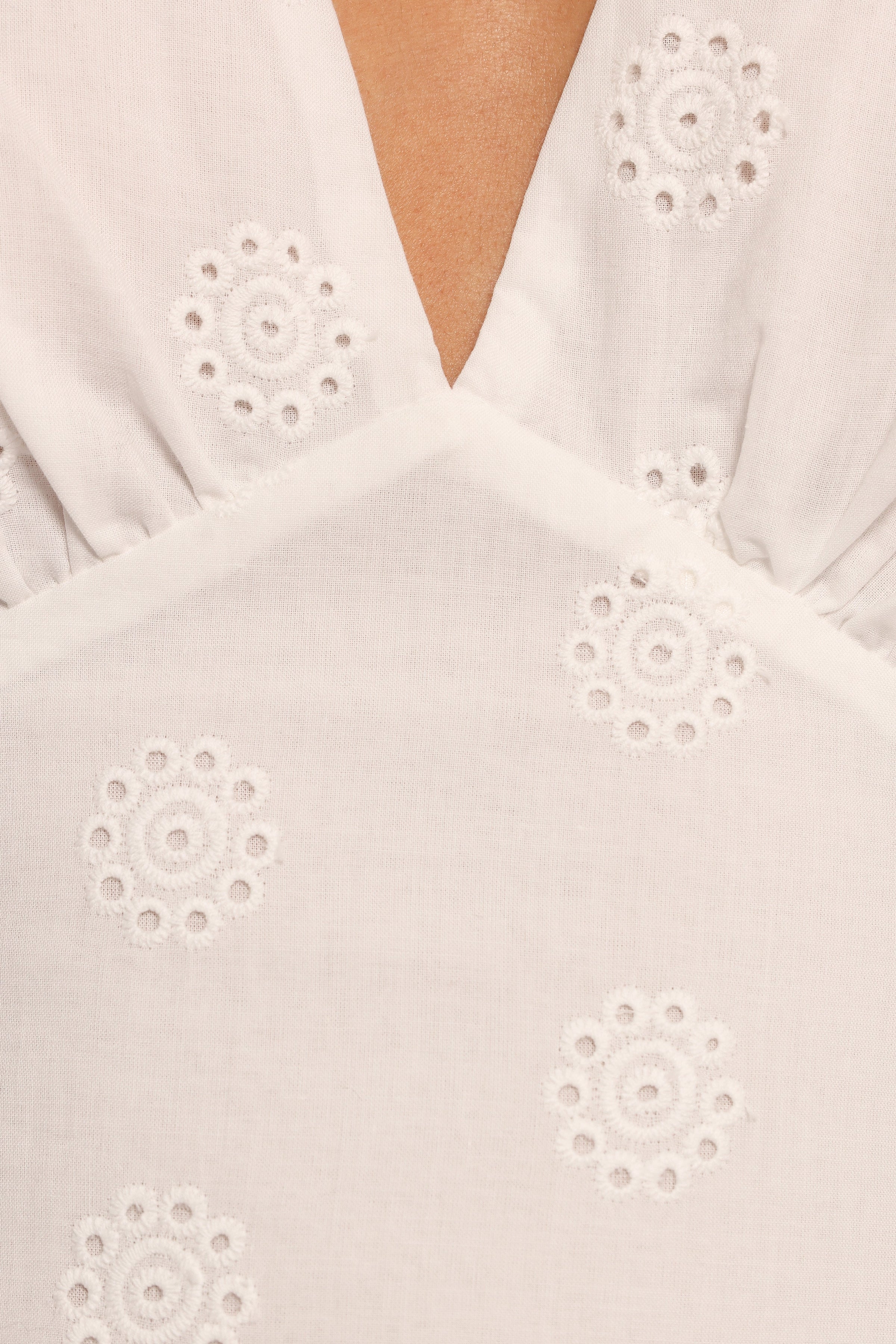 Ensley Flutter Sleeve Maxi Dress - White