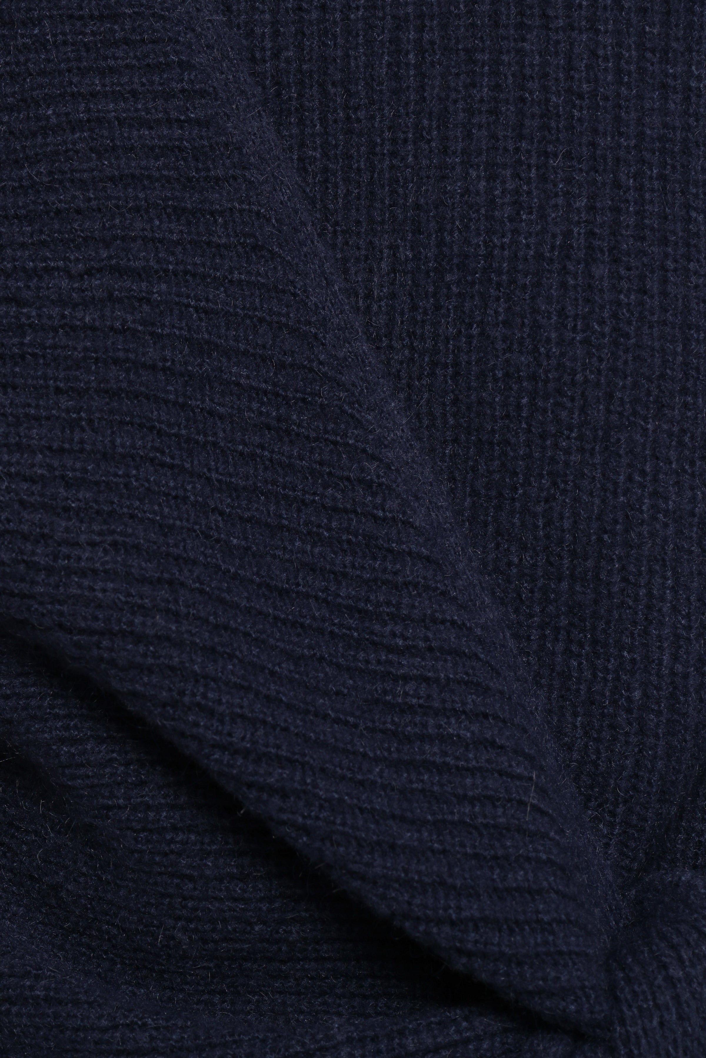 Ettie Wrap Side Tie Knit Sweater - Navy (Hold for Rack)
