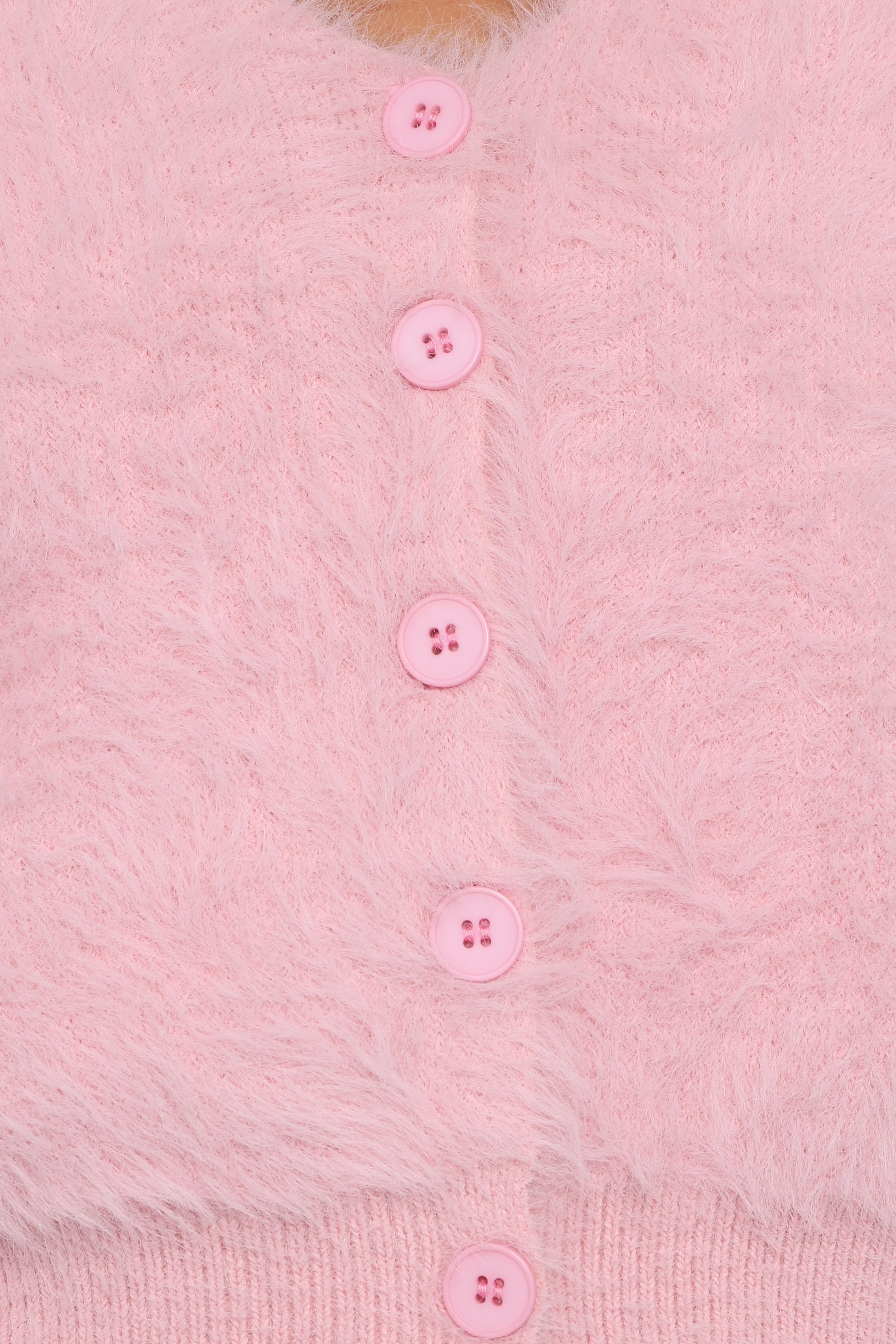 Evelin Cropped Cardigan - Pink