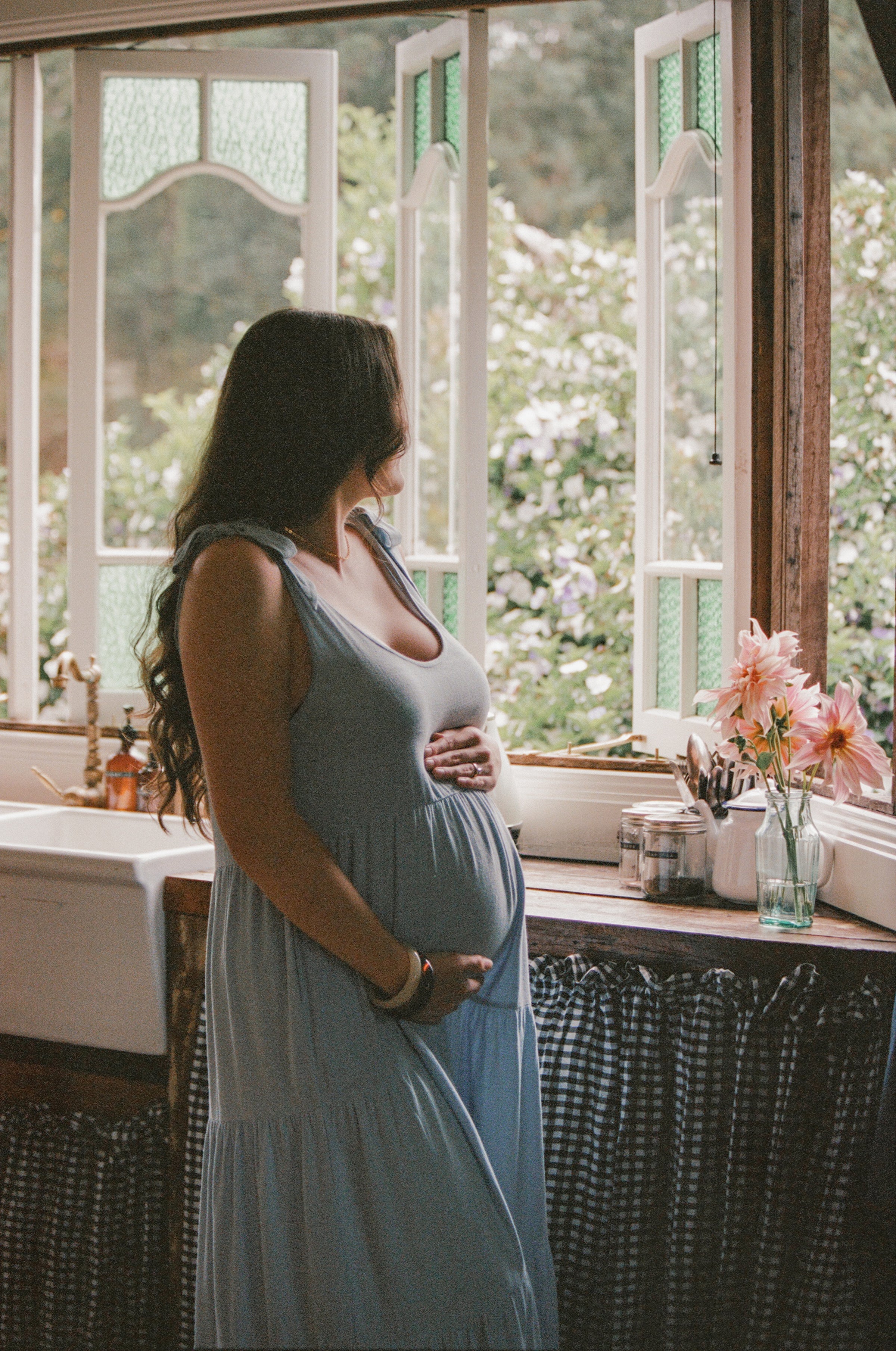 Marcy Midi Dress - Blue
