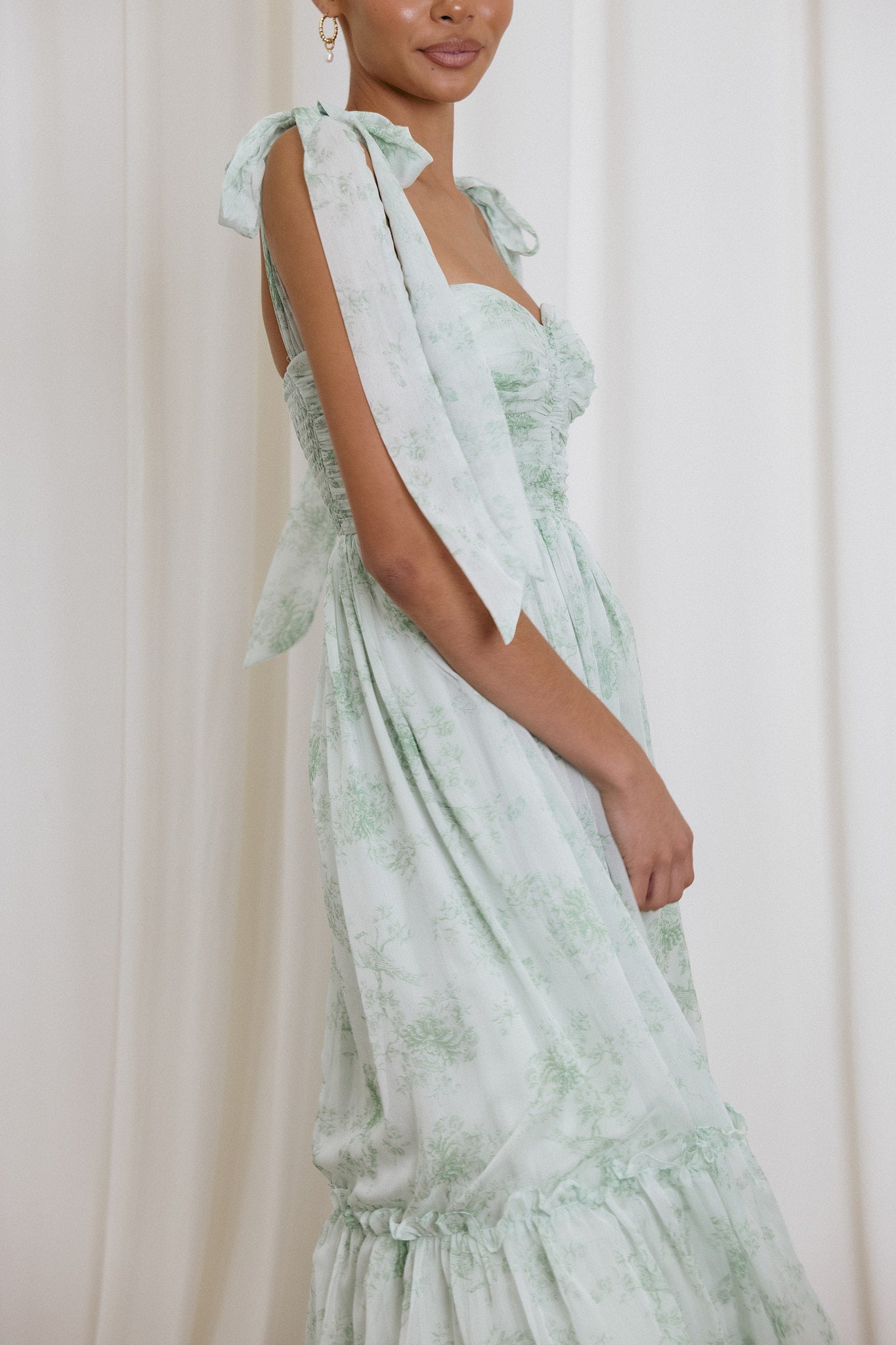 Floret Midi Dress - Sage