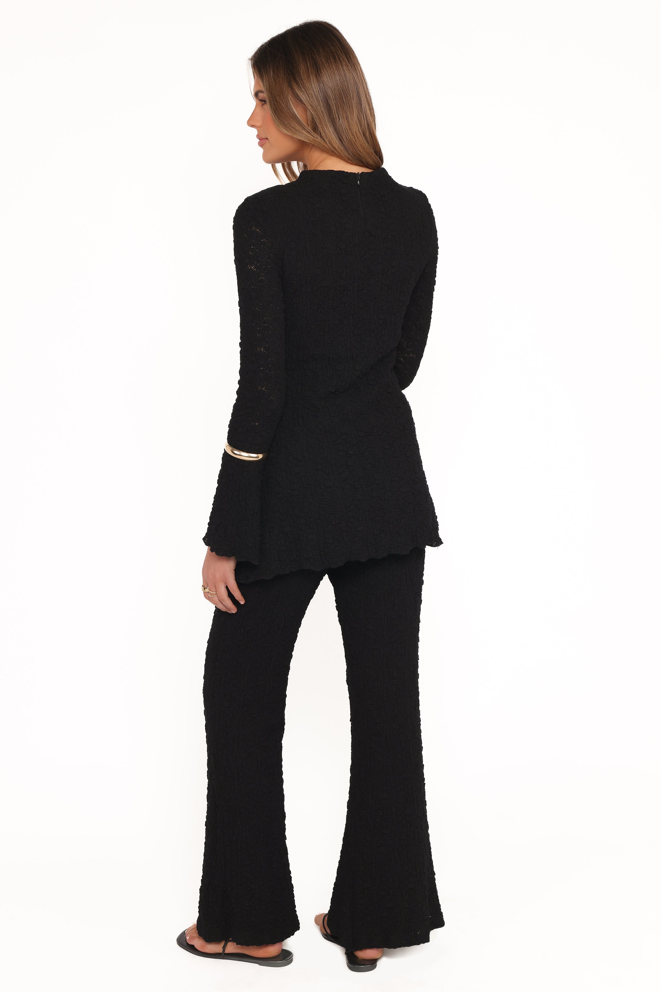 Gracie Lace Pant Set - Black