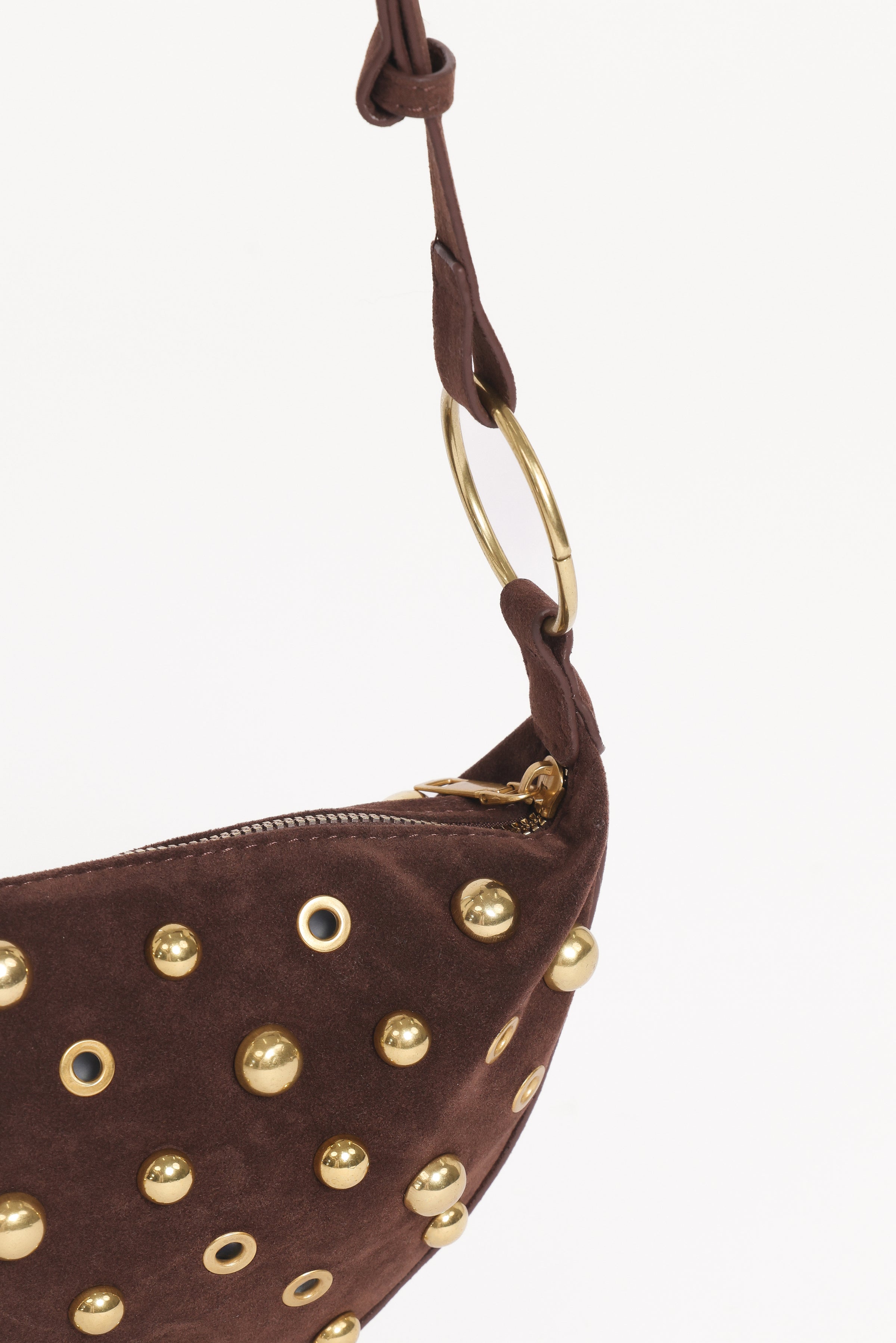Grayson Studded Bag - Brown