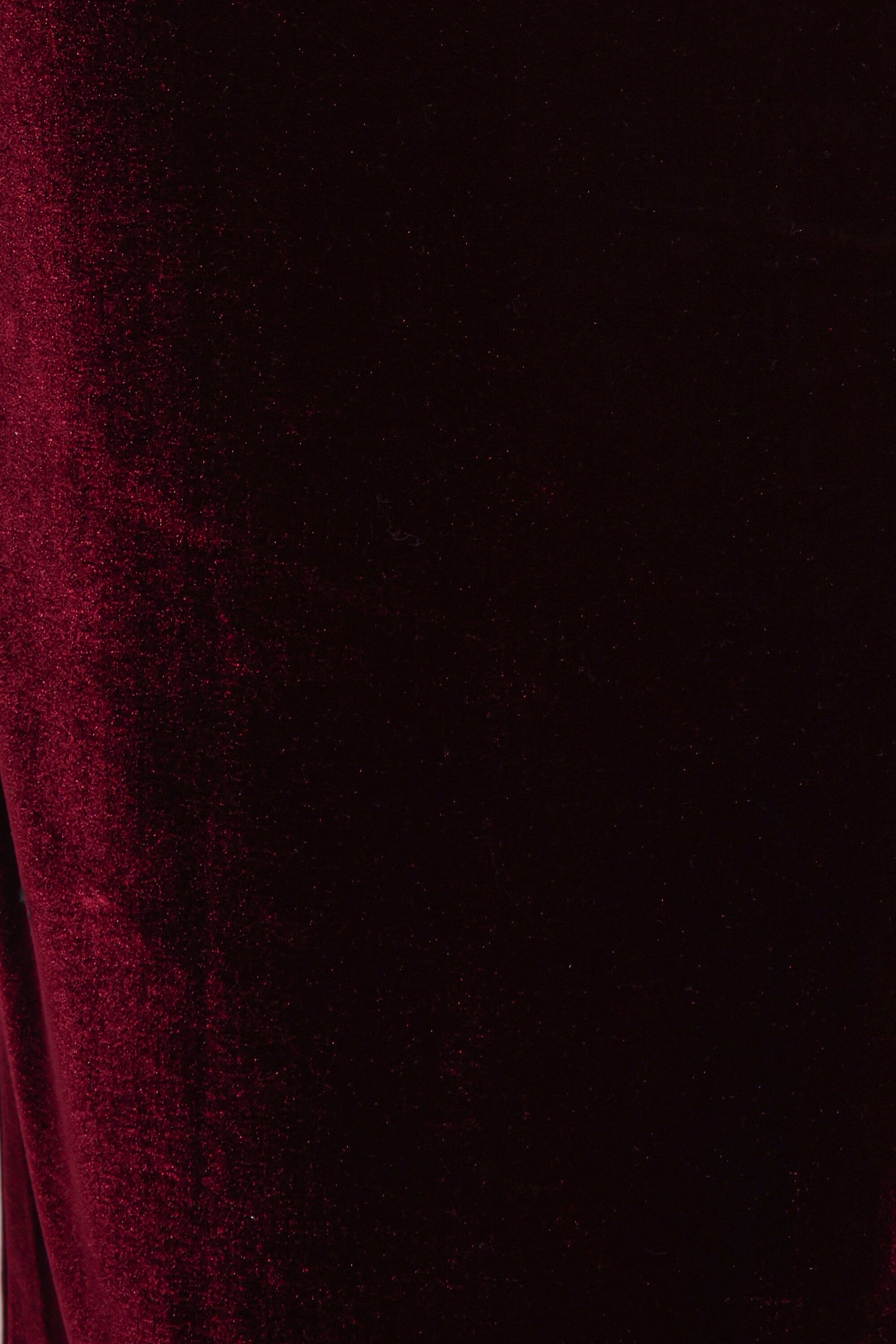 Hyatt Velvet Dress - Burgundy