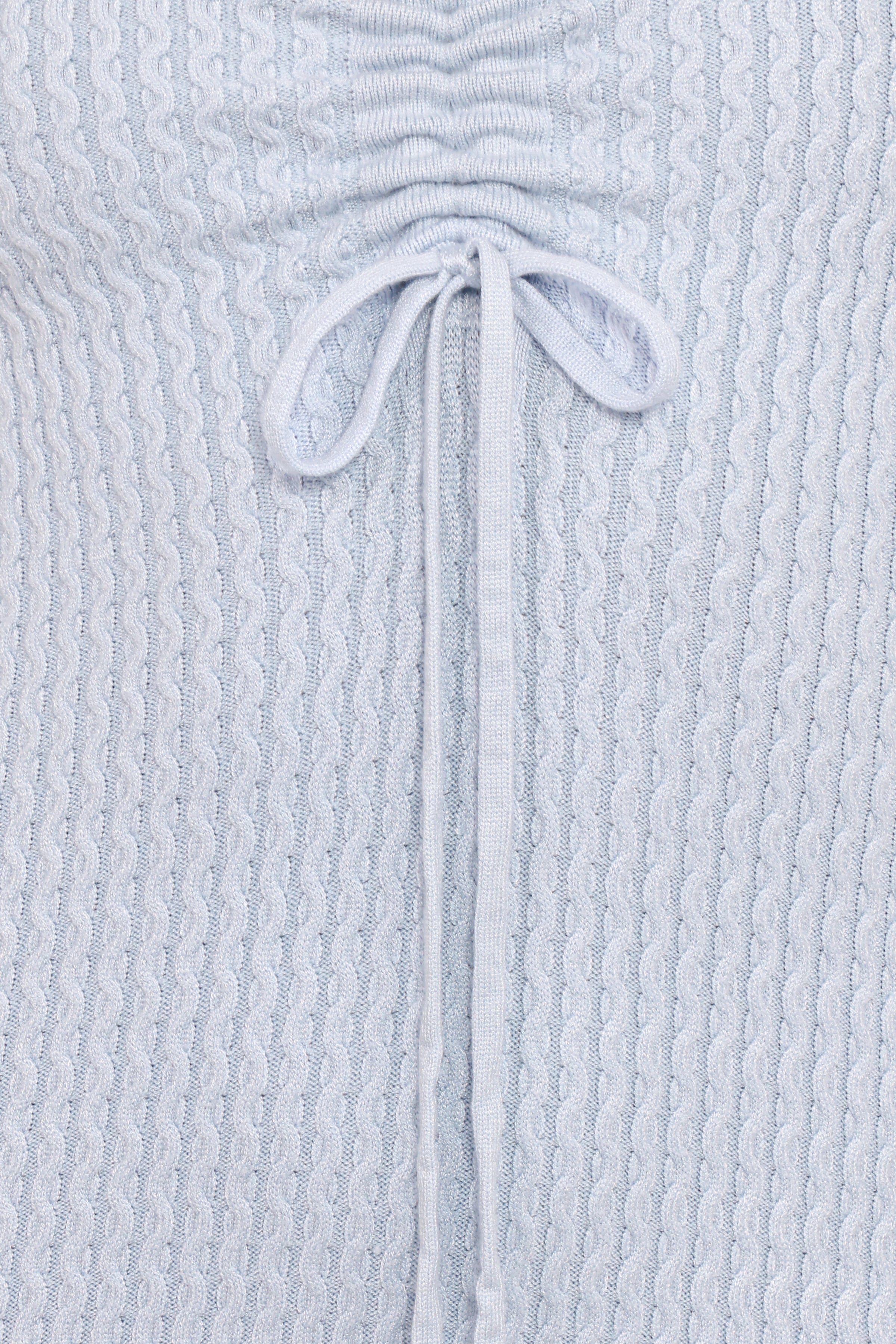 Irene Long Sleeve Midi Dress - Pale Blue