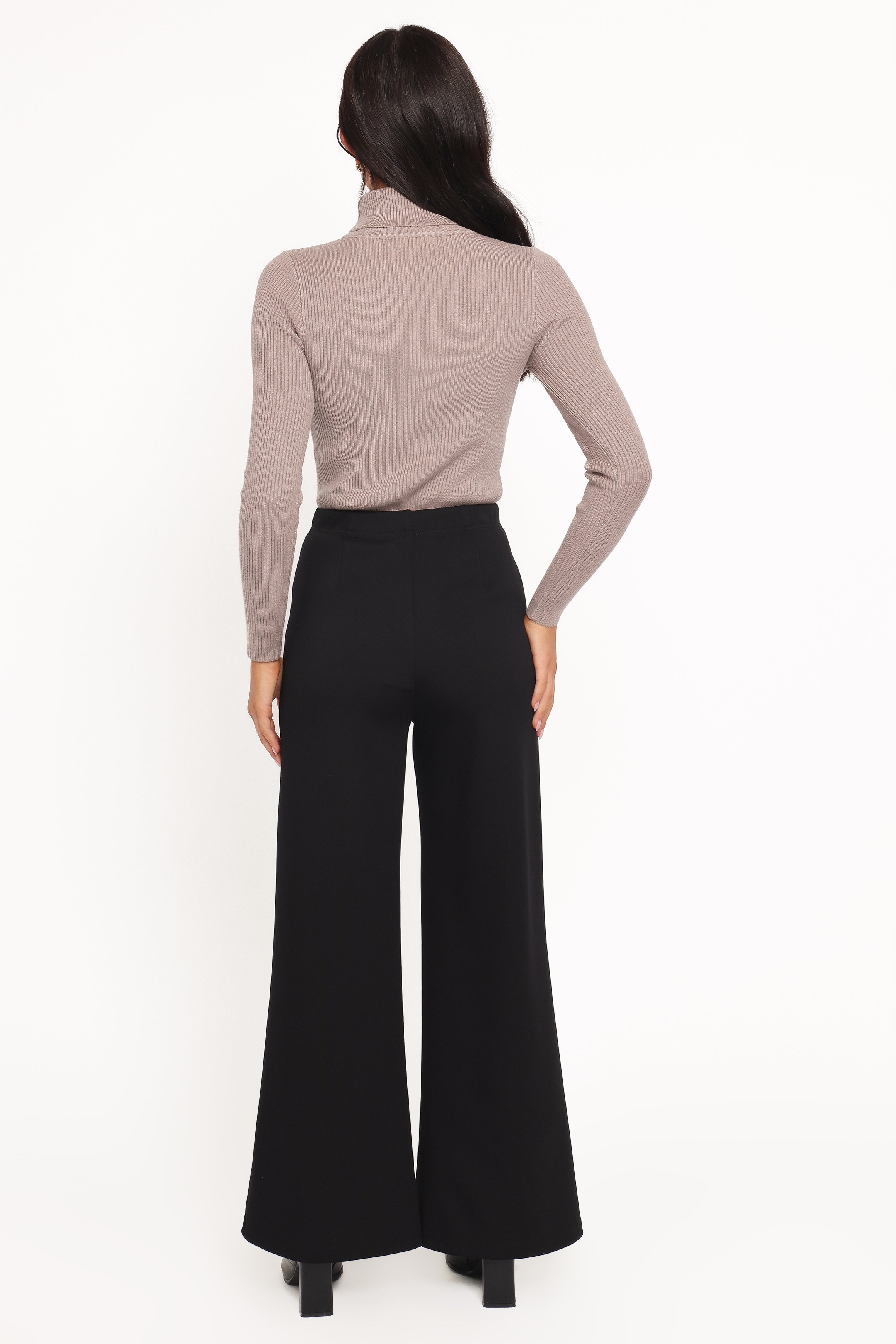 Jade Wide Leg Pant - Black