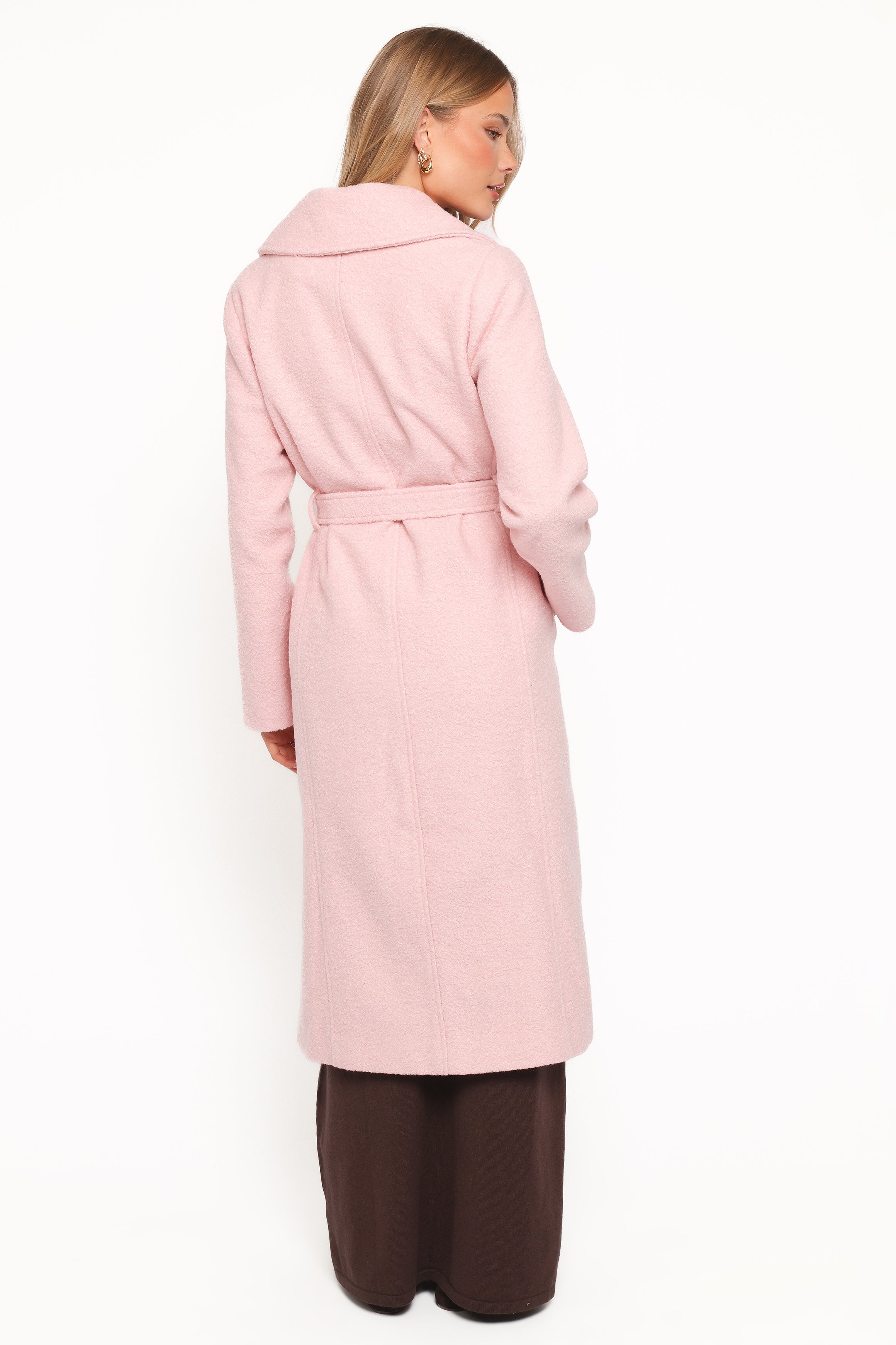 Jazzie Boucle Coat - Baby Pink