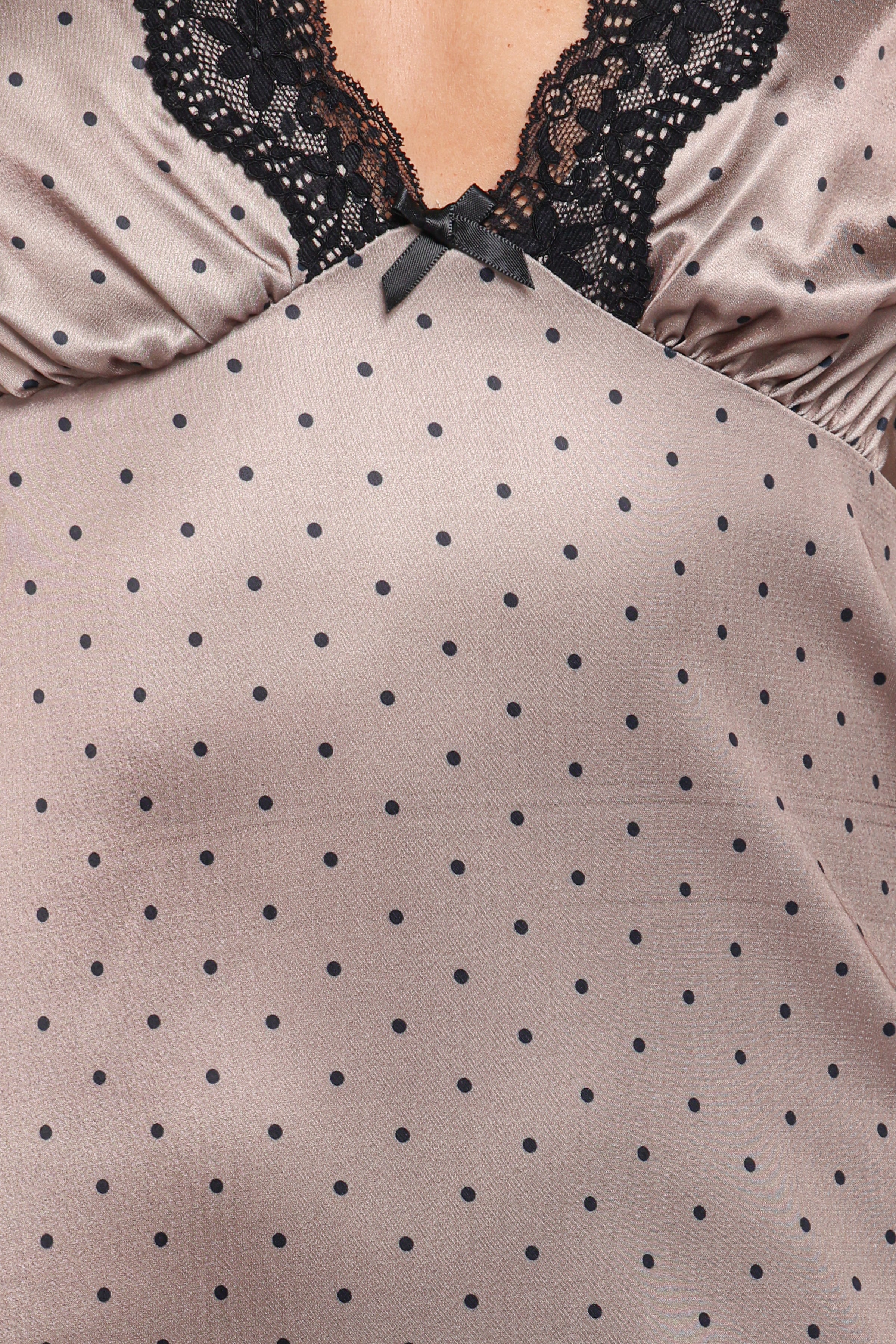 Joselyn Lace Maxi Dress - Polka Dot