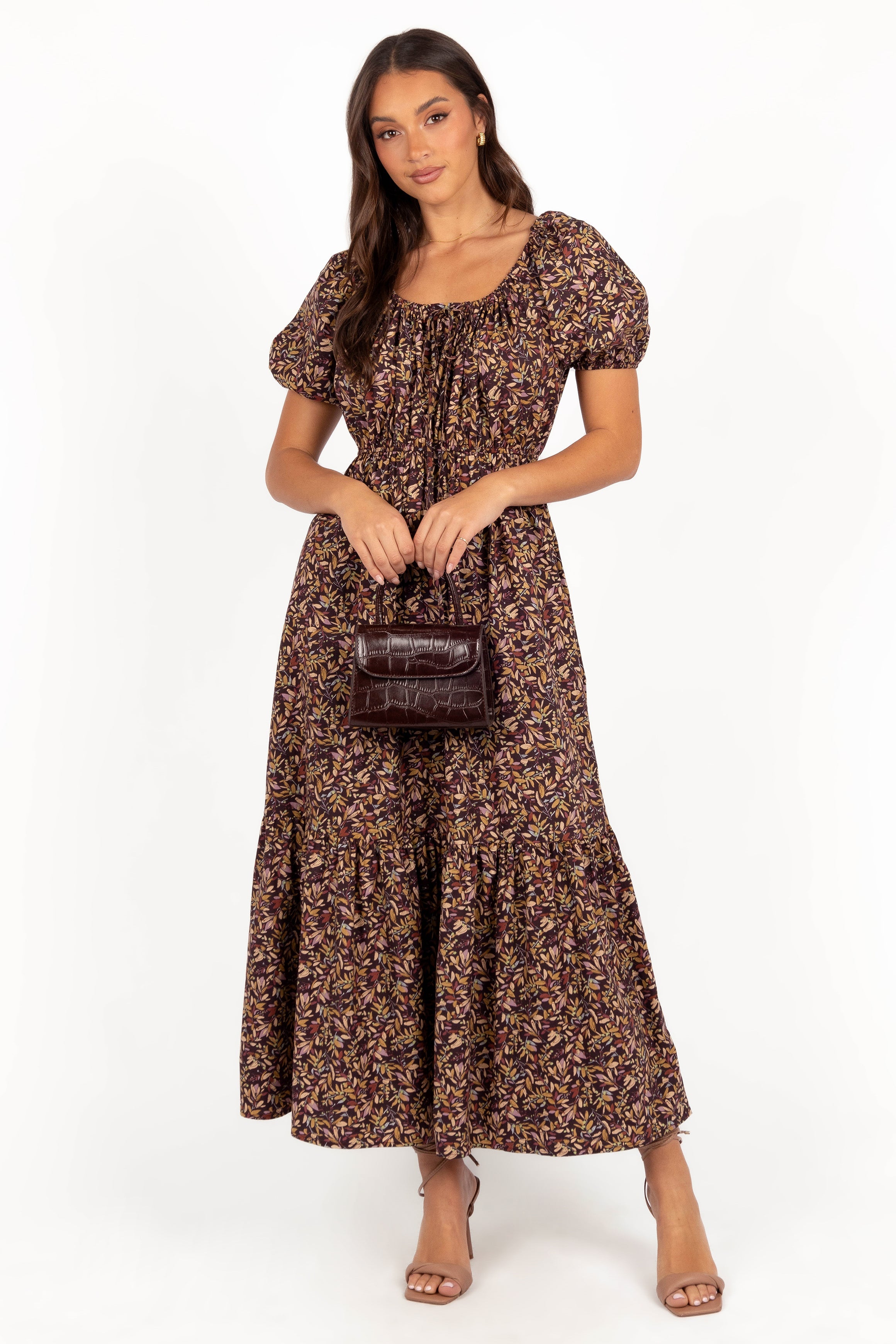 Juliana Maxi Dress - Plum Floral