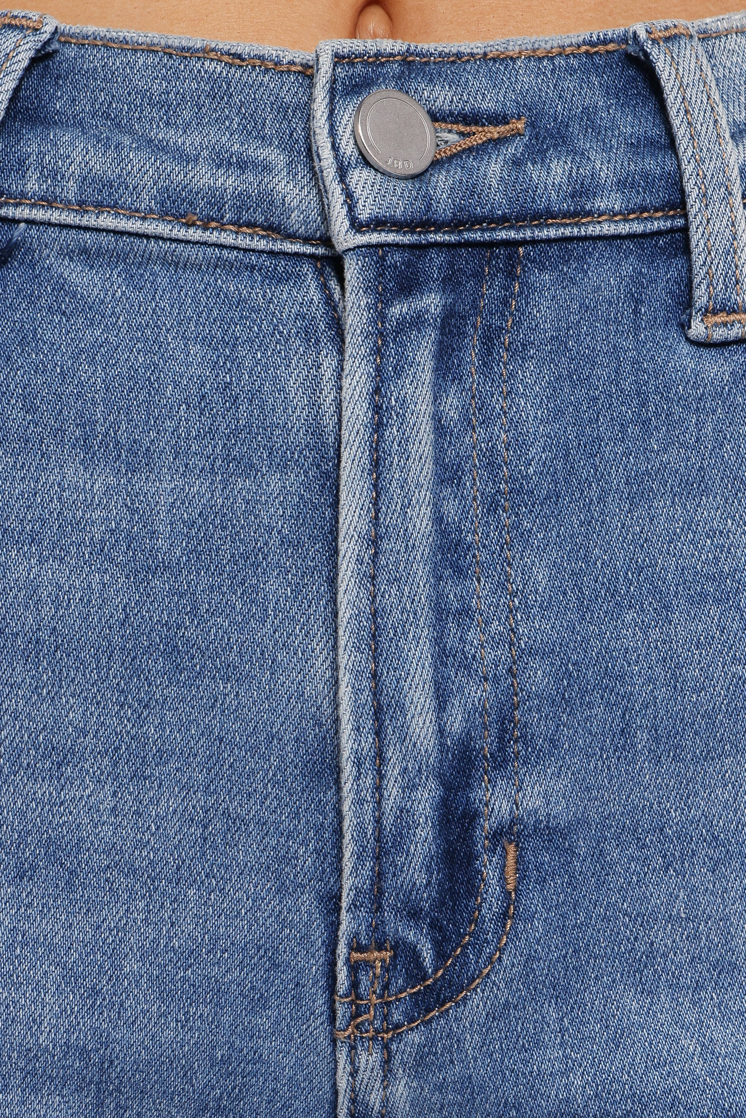 Just Black Cuffed Wide Leg Jean - Medium