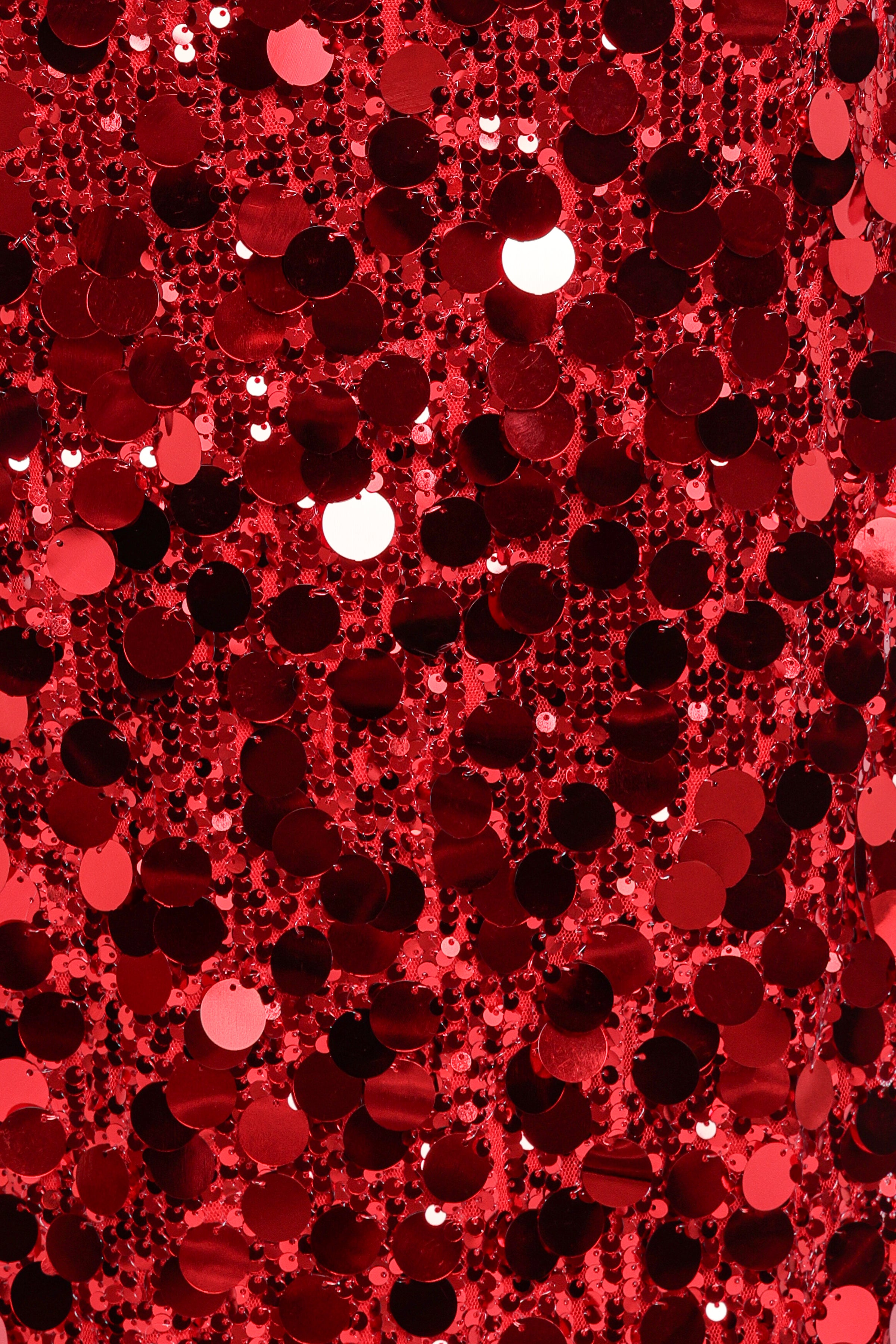 Karlie Strapless Sequin Maxi Dress - Red