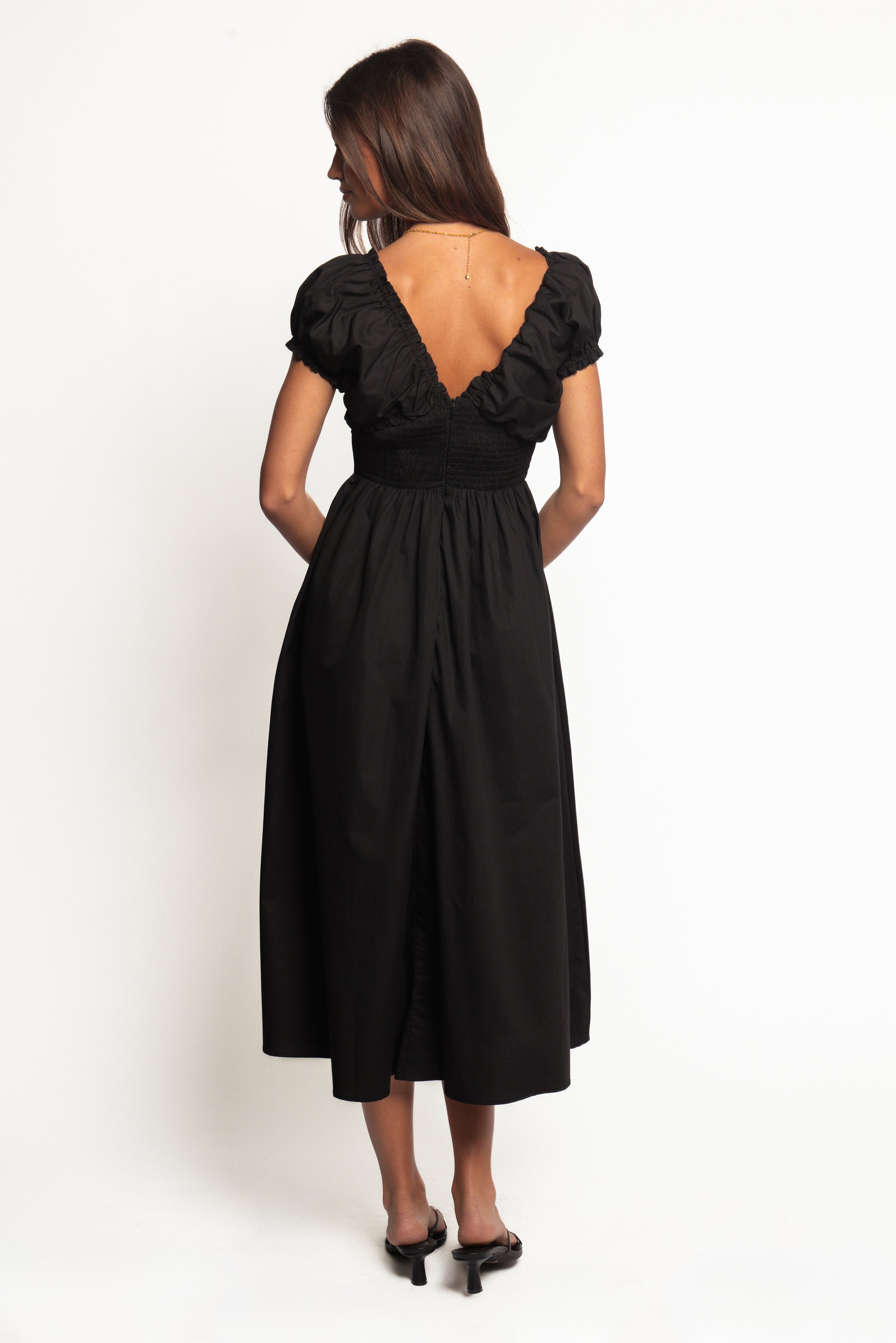 Larson Midi Dress - Black