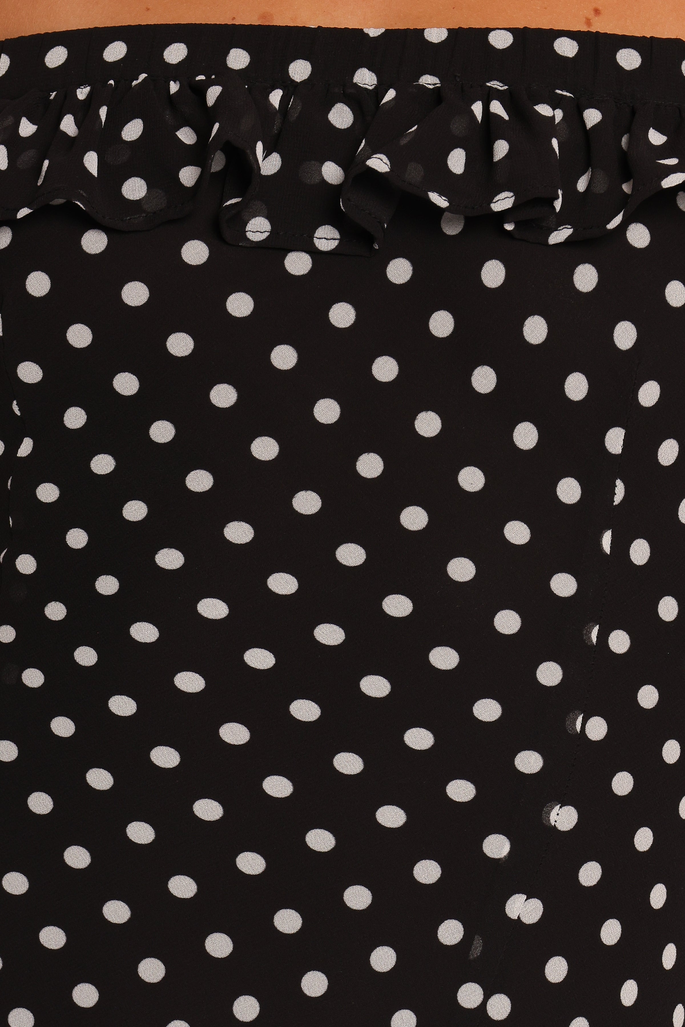 Layana Midi Dress - Black/White