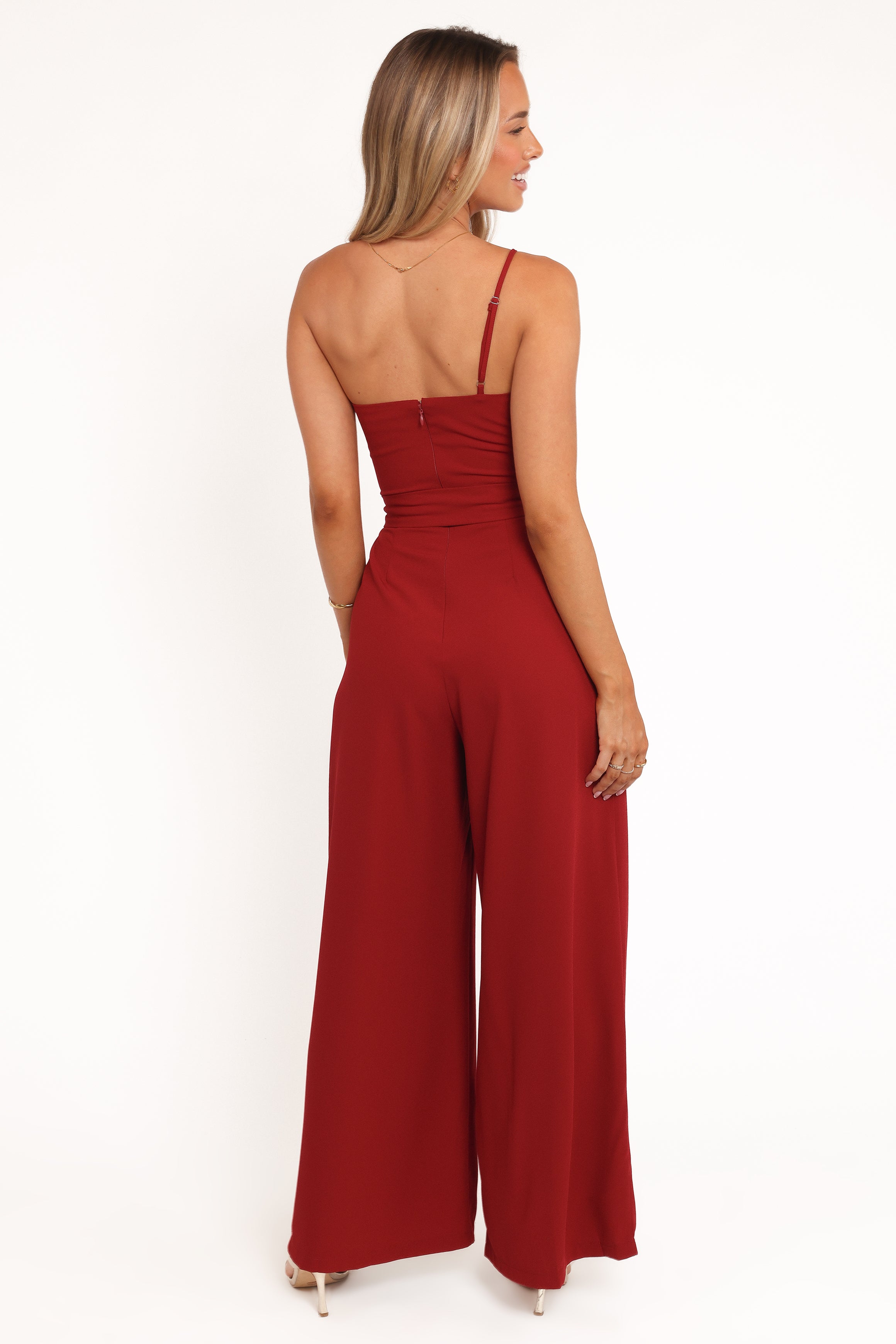 Leyton Jumpsuit - Deep Red