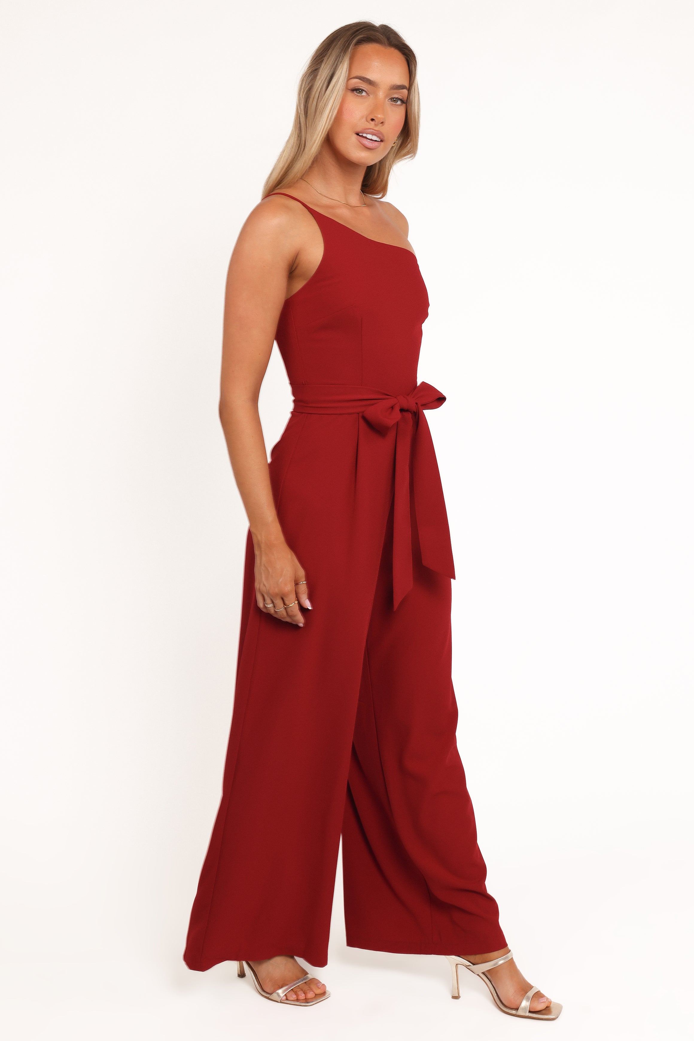 Leyton Jumpsuit - Deep Red