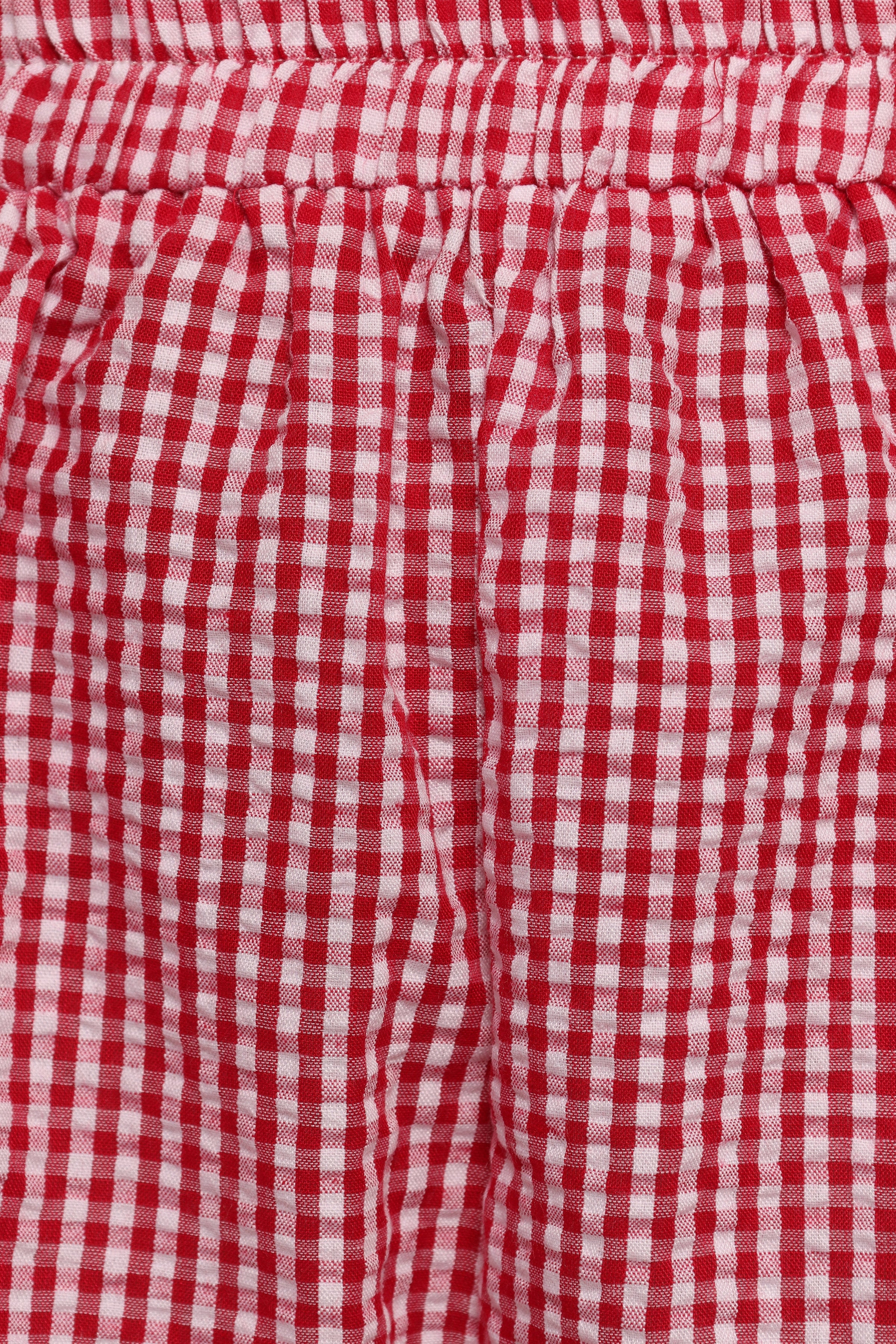 Libby Shorts - Red Gingham